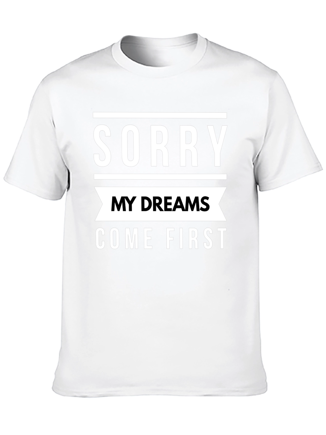 Black Sorry My Dreams Come First Graphic Tee view 10