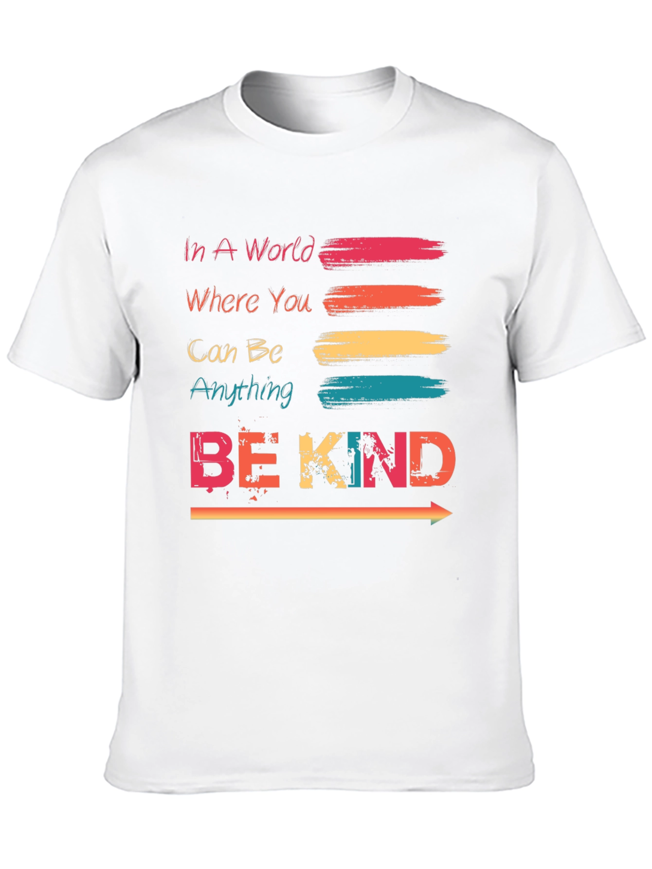 Black Be Kind T-Shirt - Trendy Graphic Tee for Positive Vibes view 10