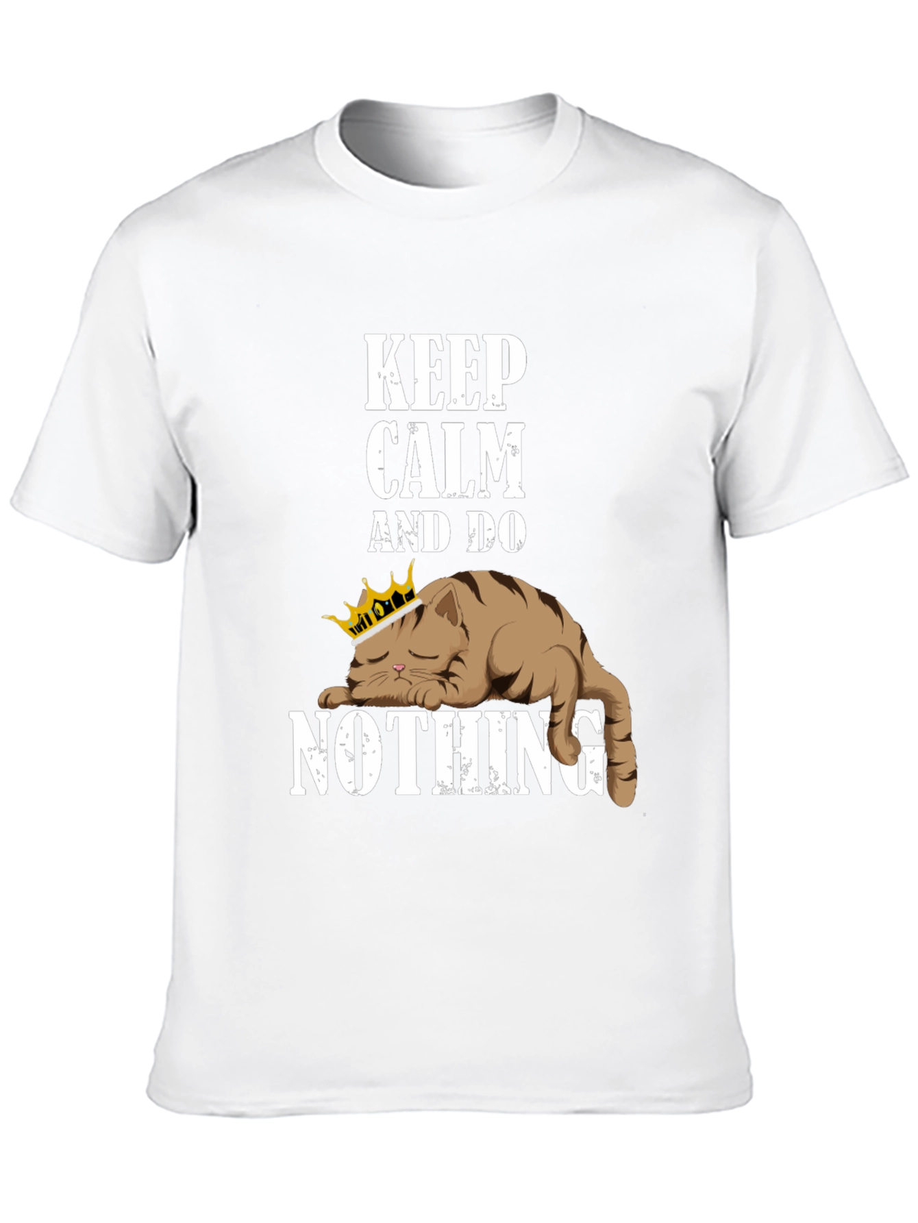 Black Keep Calm Cat T-Shirt view 10