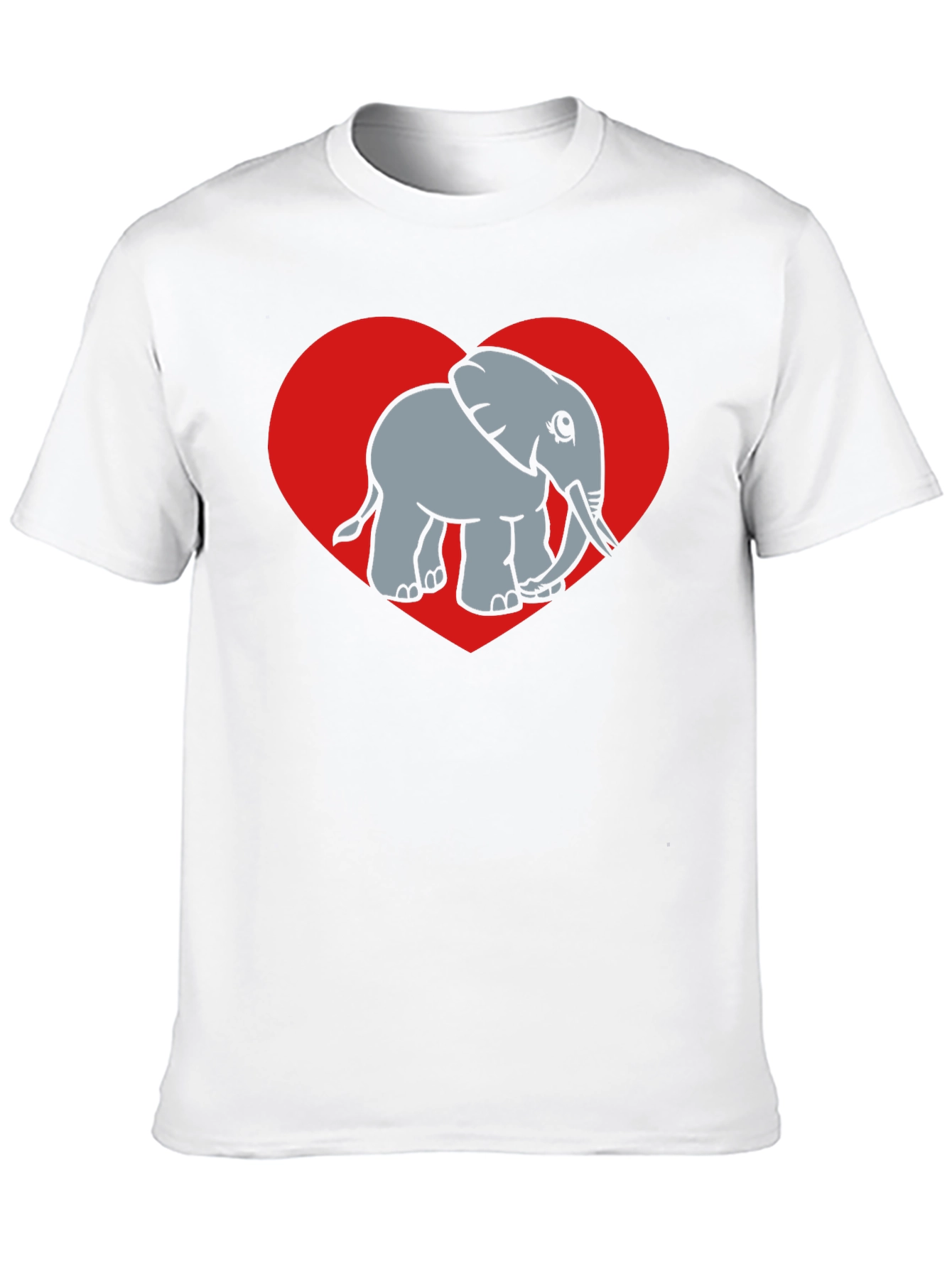 Black Elephant Heart Graphic Tee - Black view 10