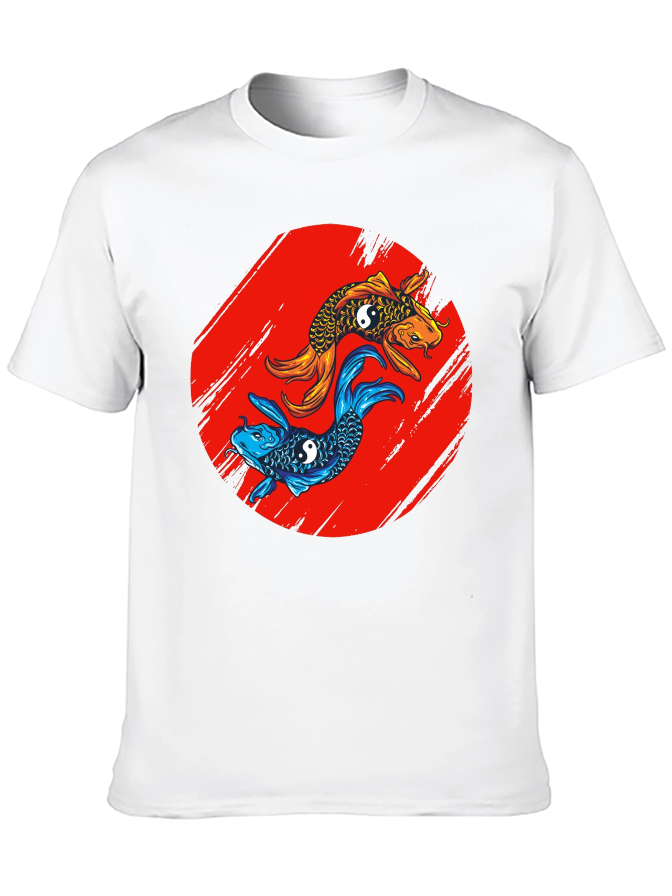 Black Koi Fish Yin Yang T-Shirt view 10