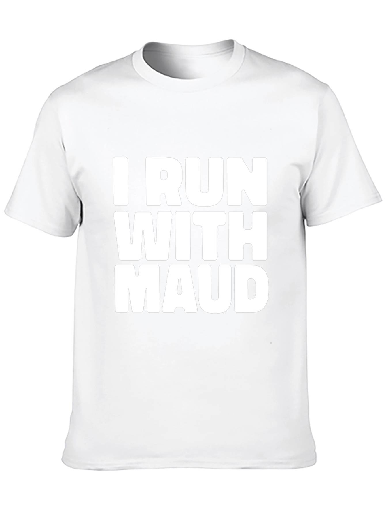 Black I Run With Maud Graphic T-Shirt - Black Cotton Blend view 10