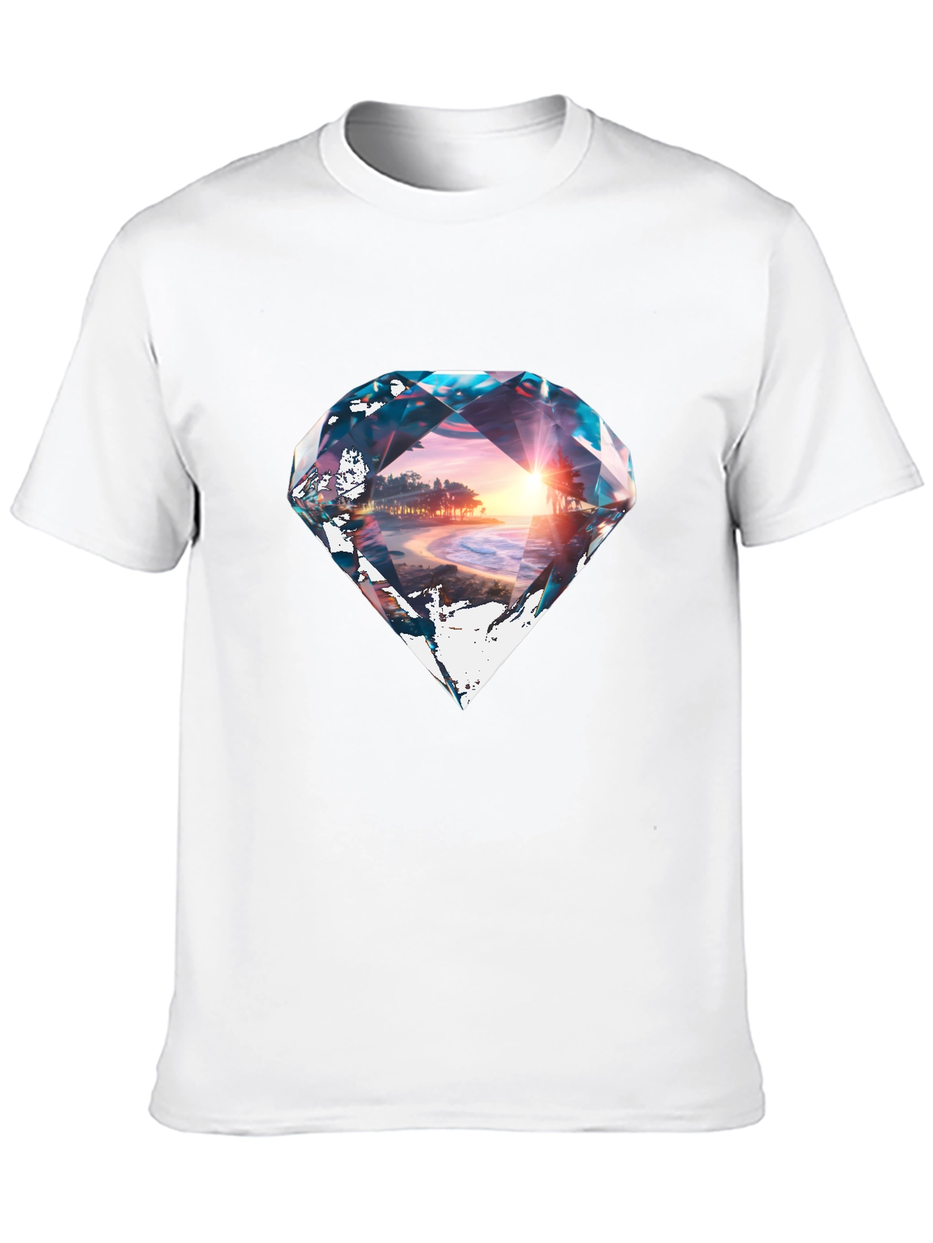 Black Diamond Beach Graphic Black T-Shirt view 10