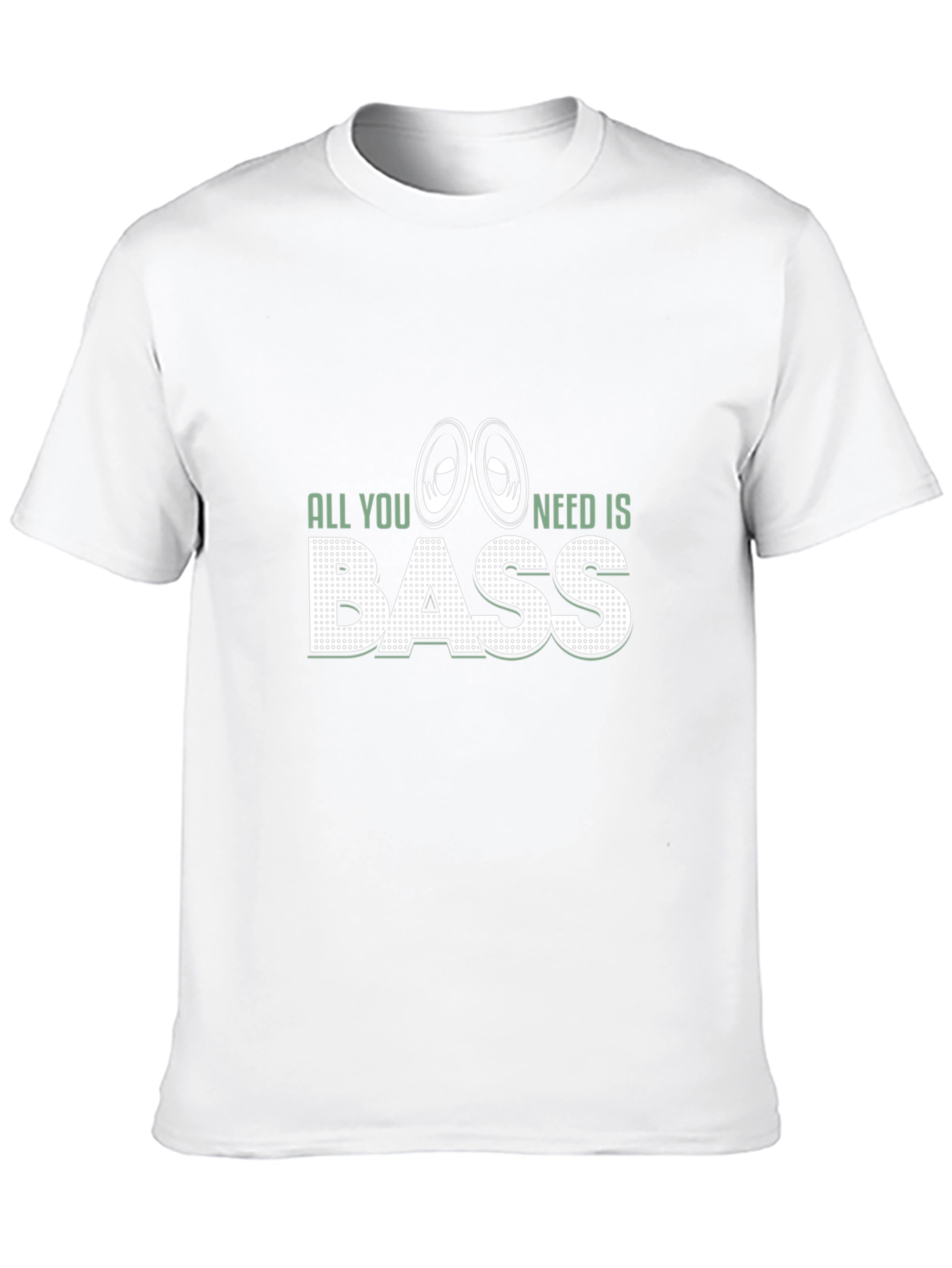 Black All You Need Is Bass T-Shirt - Music Lover Tee view 10