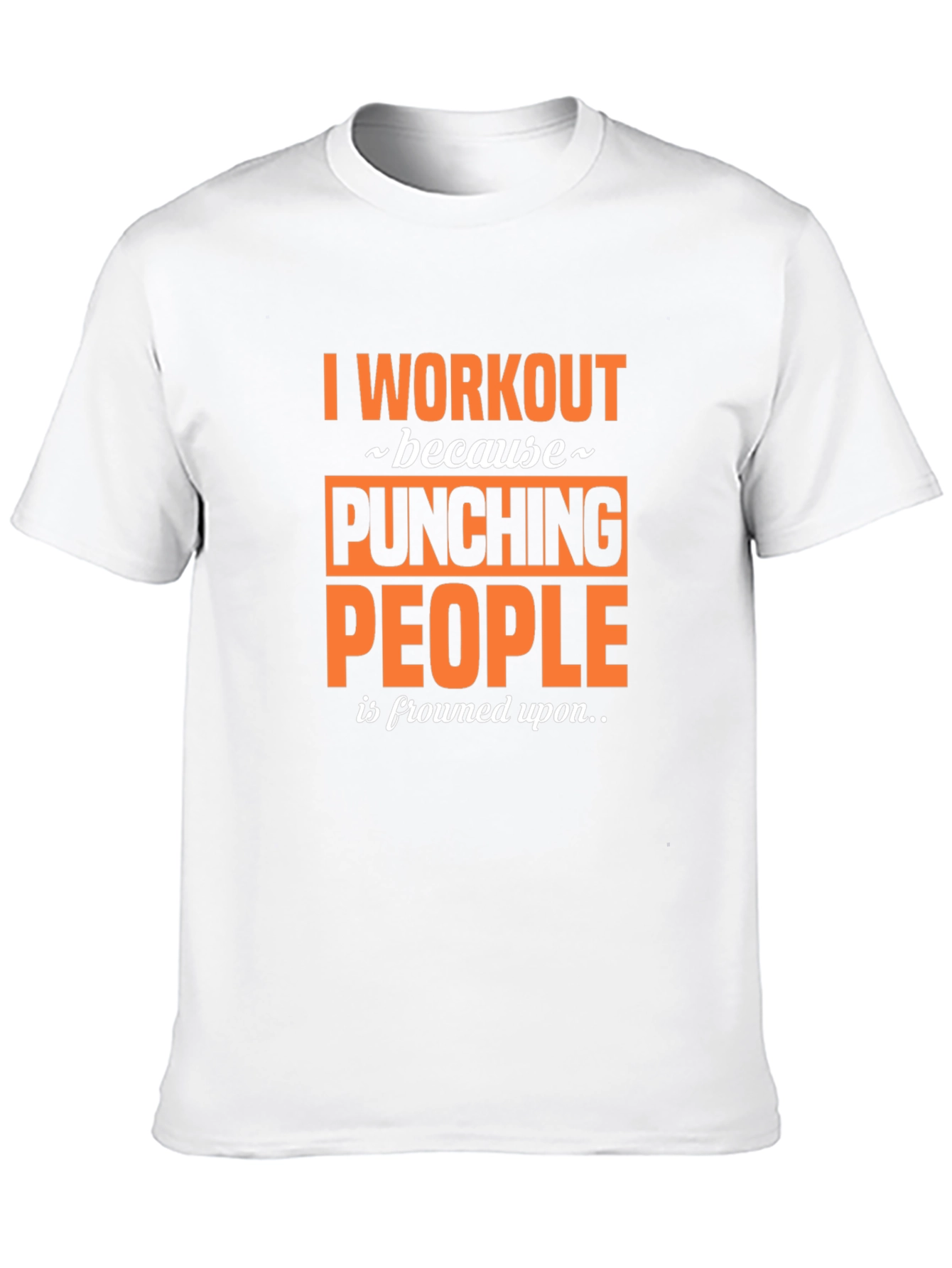 Black Workout Motivation Tee - Punching People view 10