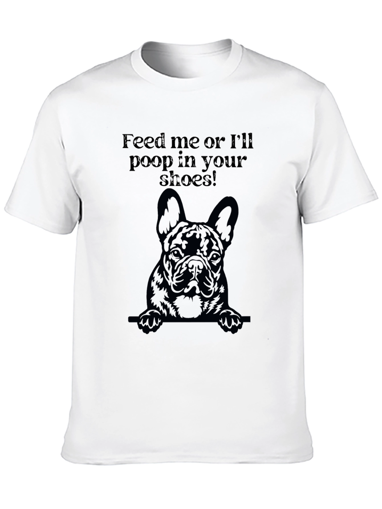 Black Feed Me Dog Graphic T-Shirt view 10