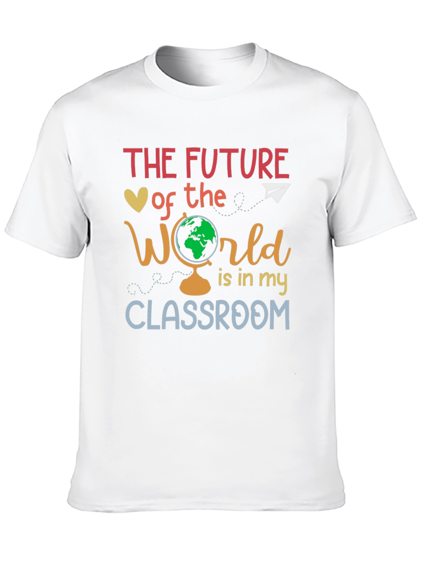 Black The Future of The World is in my Classroom T-Shirt view 10
