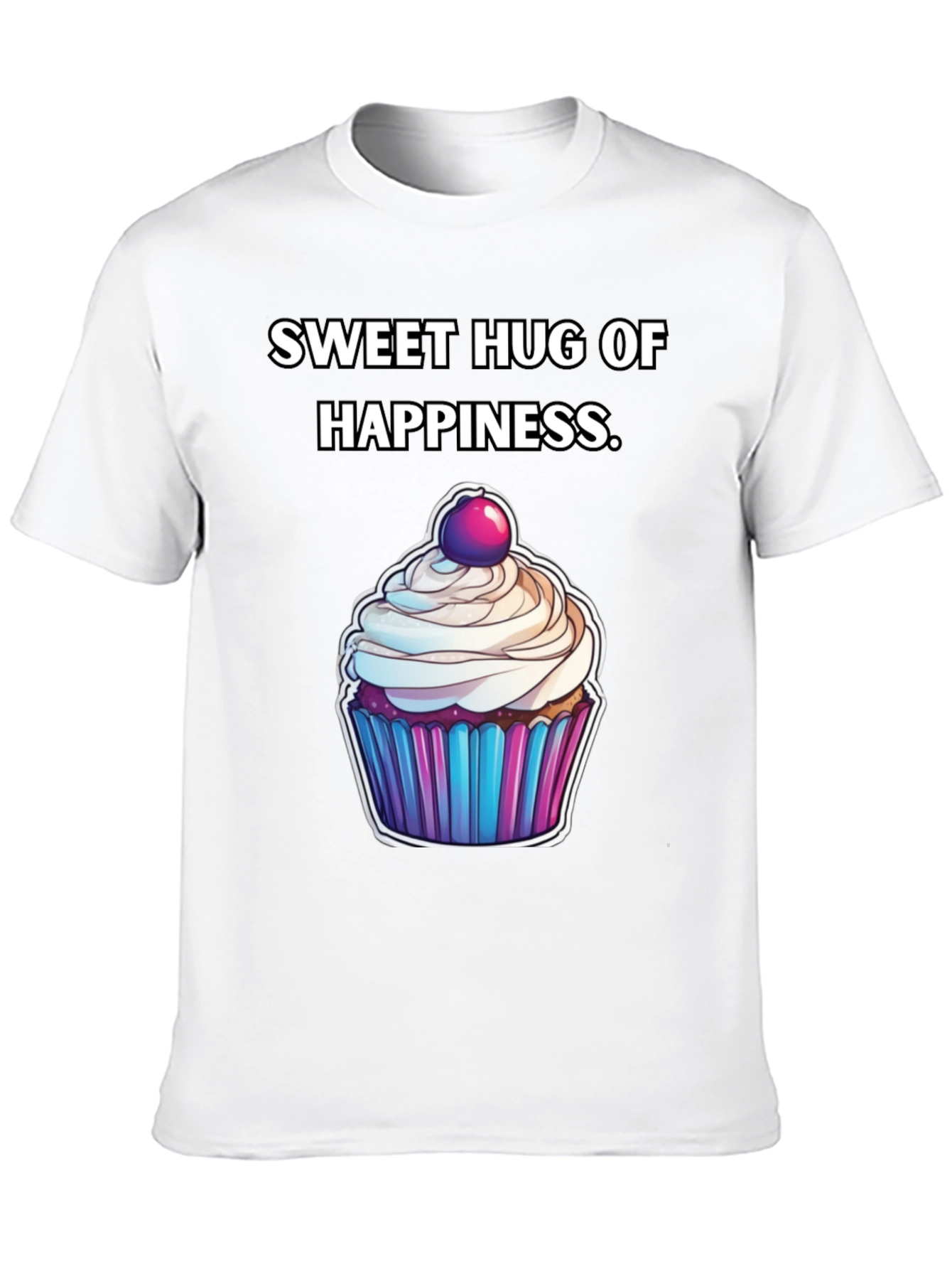 Black Sweet Hug of Happiness T-Shirt view 10