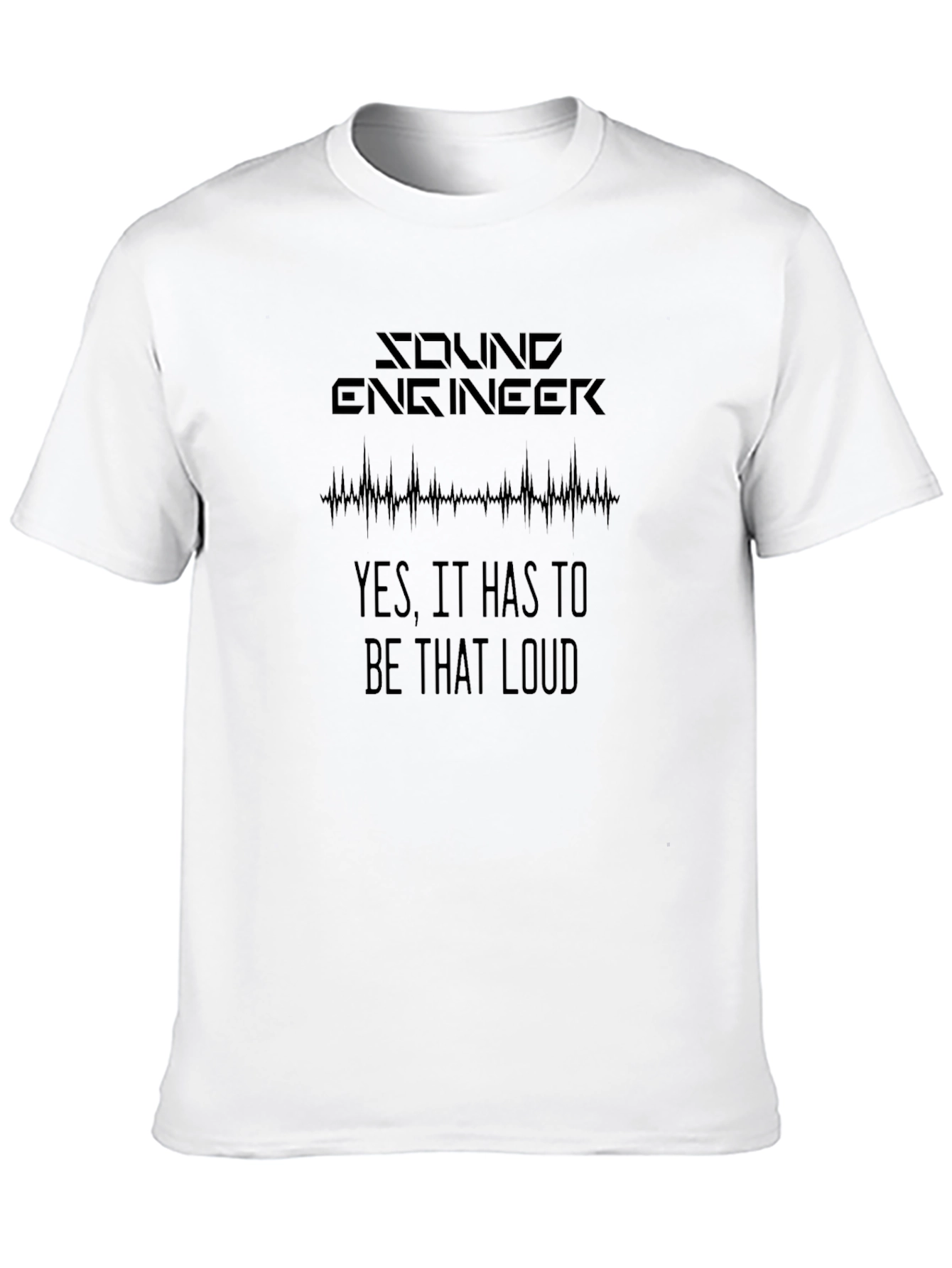 Black Sound Engineer Loud Graphic T-Shirt view 10