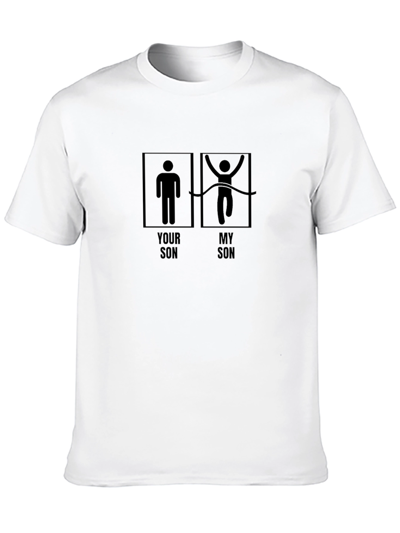 Black Humorous 'Your Son, My Son' Graphic Tee - Black view 10