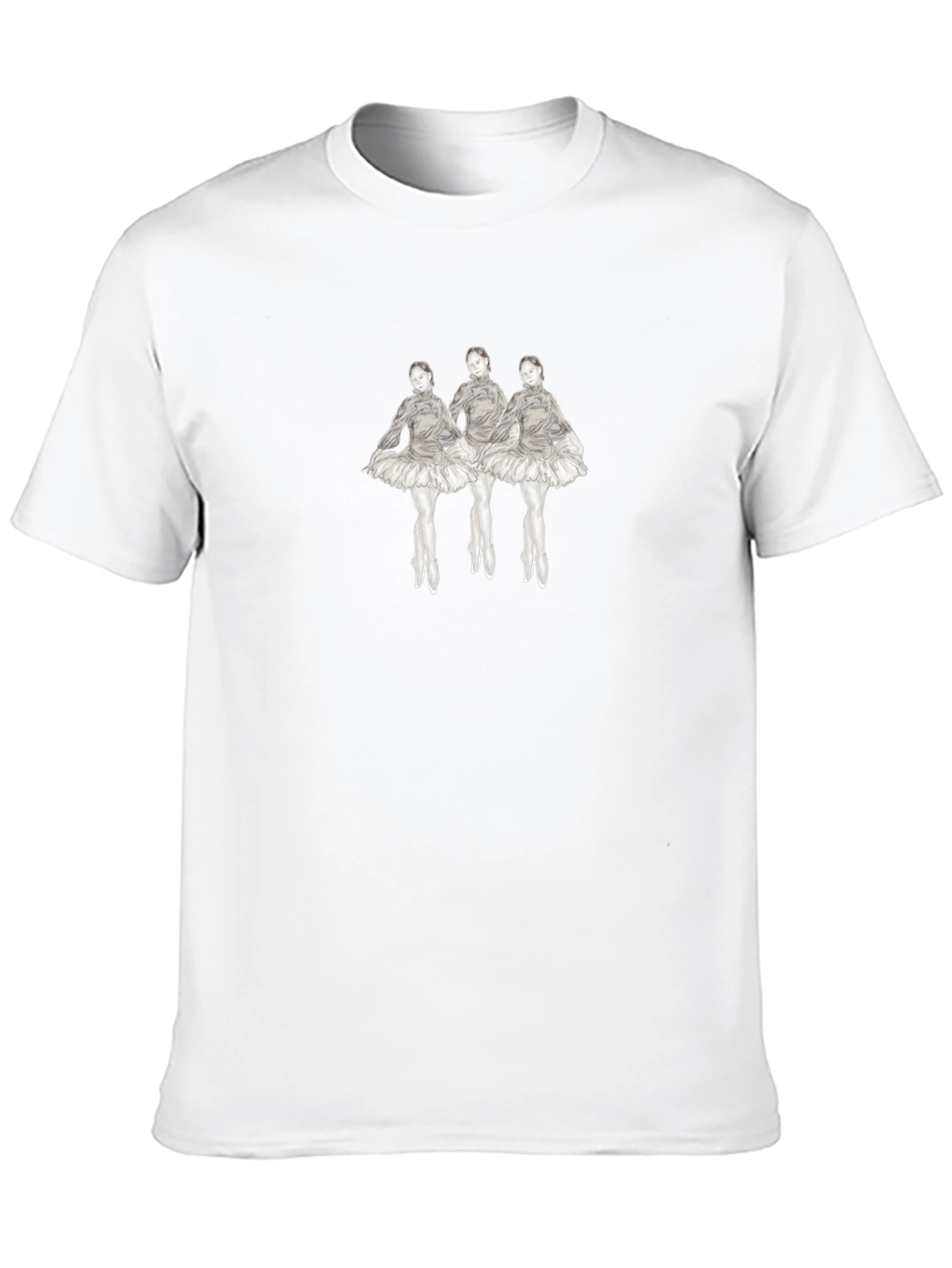 Black Dancing Ballerinas Graphic T-Shirt view 10