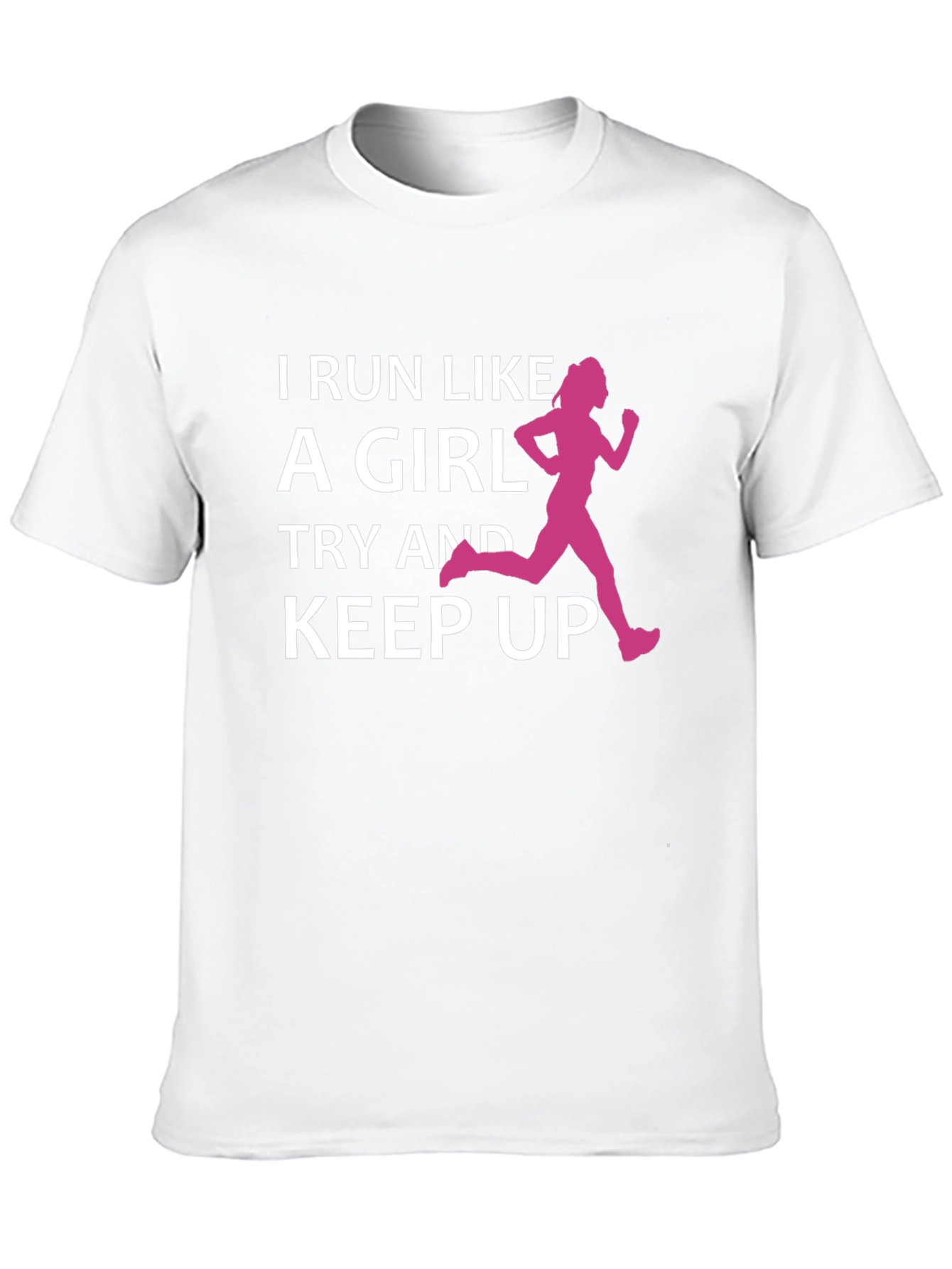 Black Run Like a Girl T-Shirt view 10