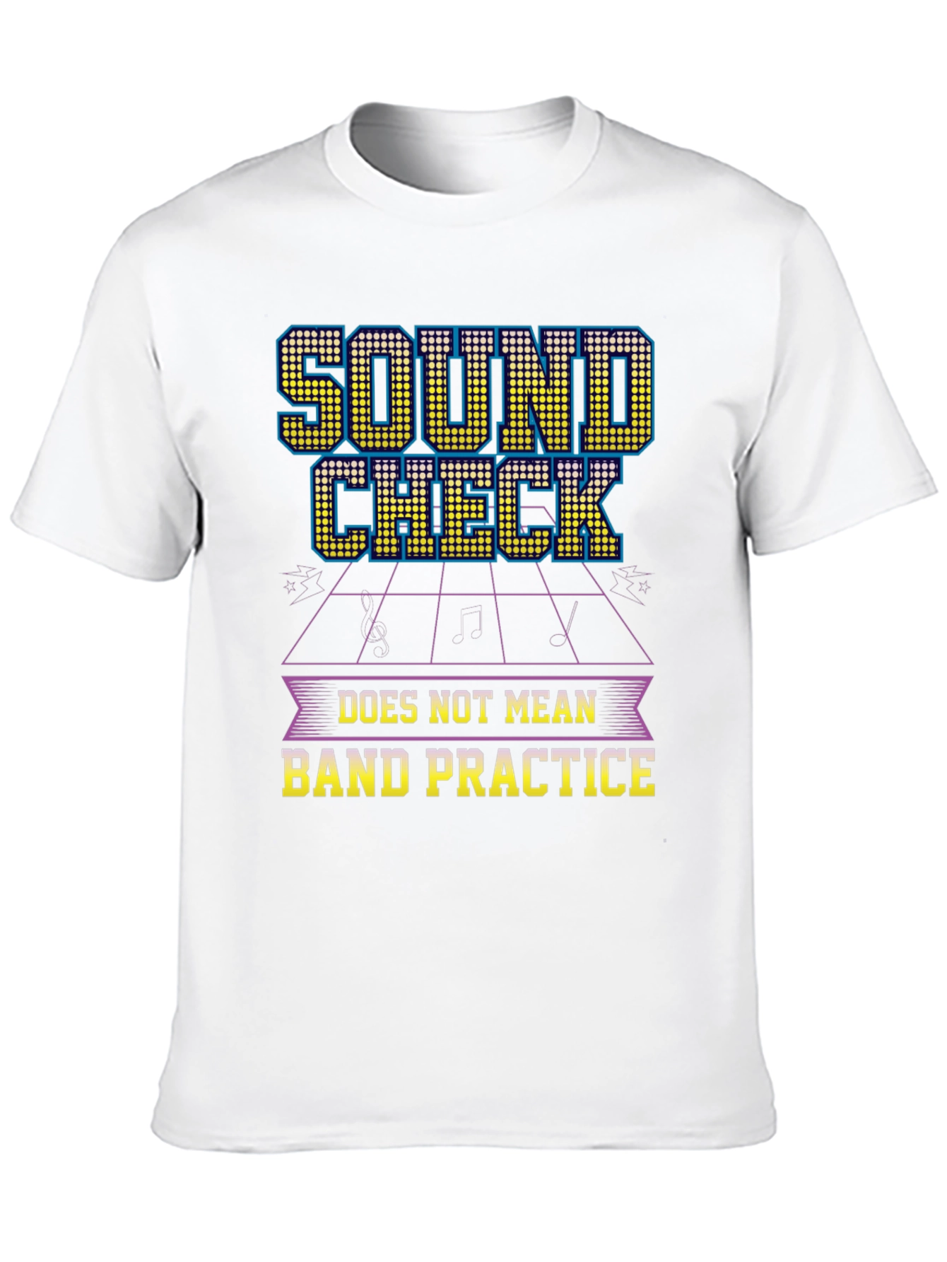 Black Sound Check Band Practice T-Shirt view 10