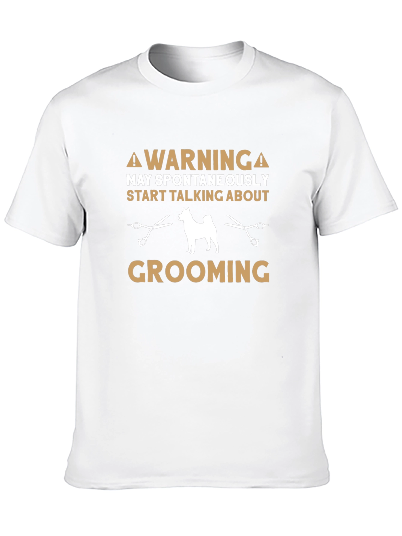 Black Dog Grooming Warning T-Shirt view 10