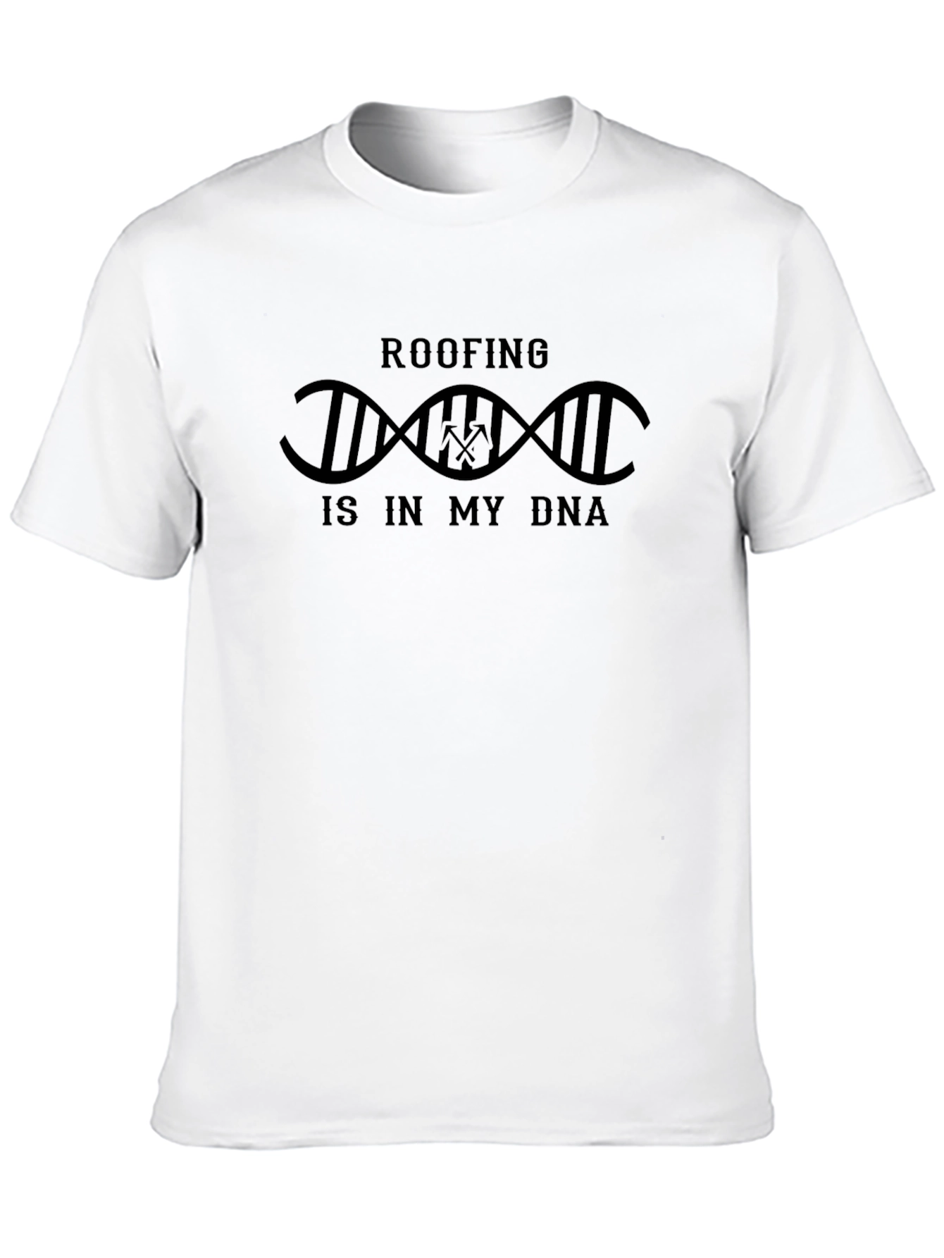 Black Roofing DNA Graphic T-Shirt view 10