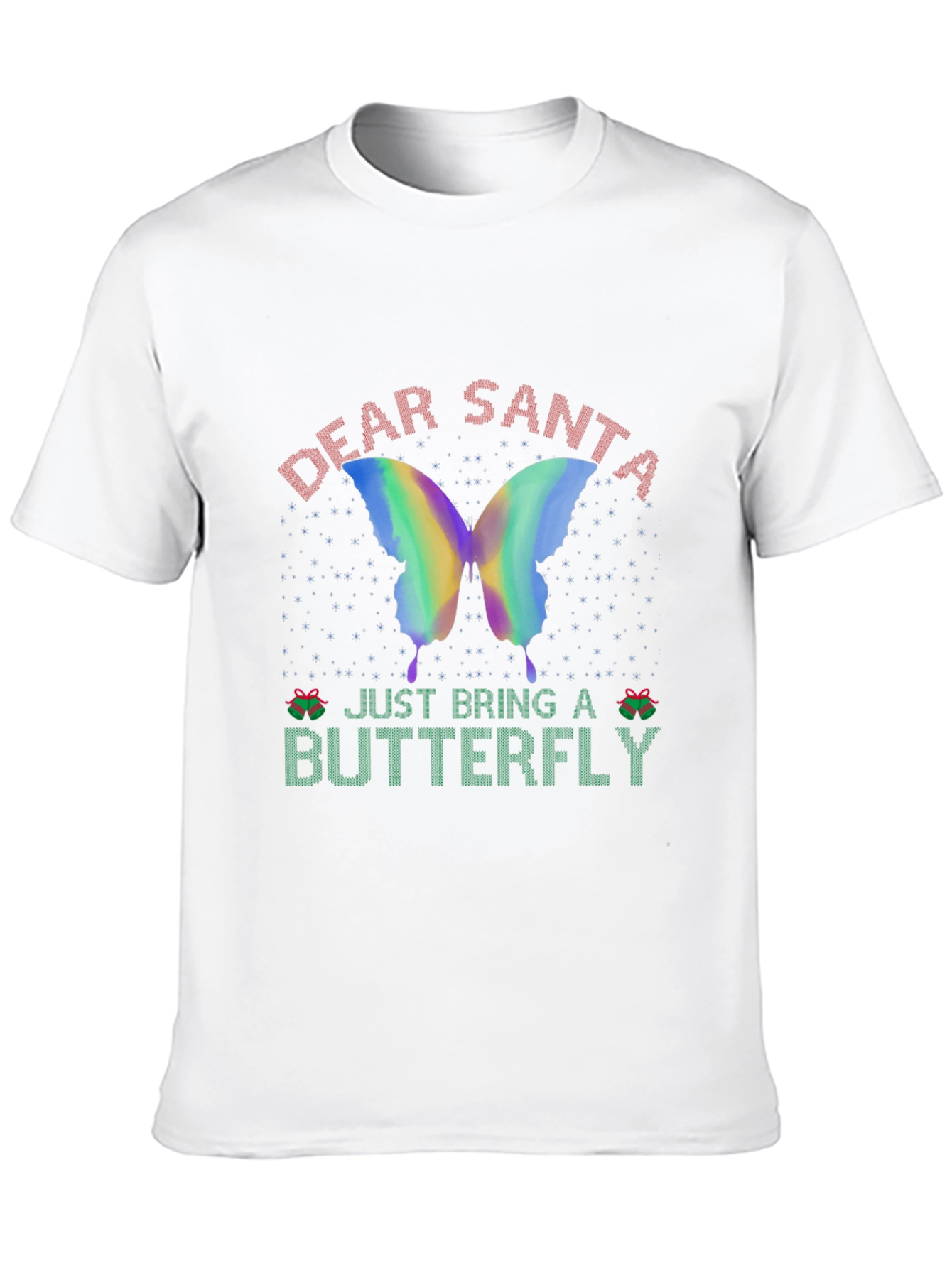 Dear Santa Just Bring a Butterfly Christmas T-Shirt - 10
