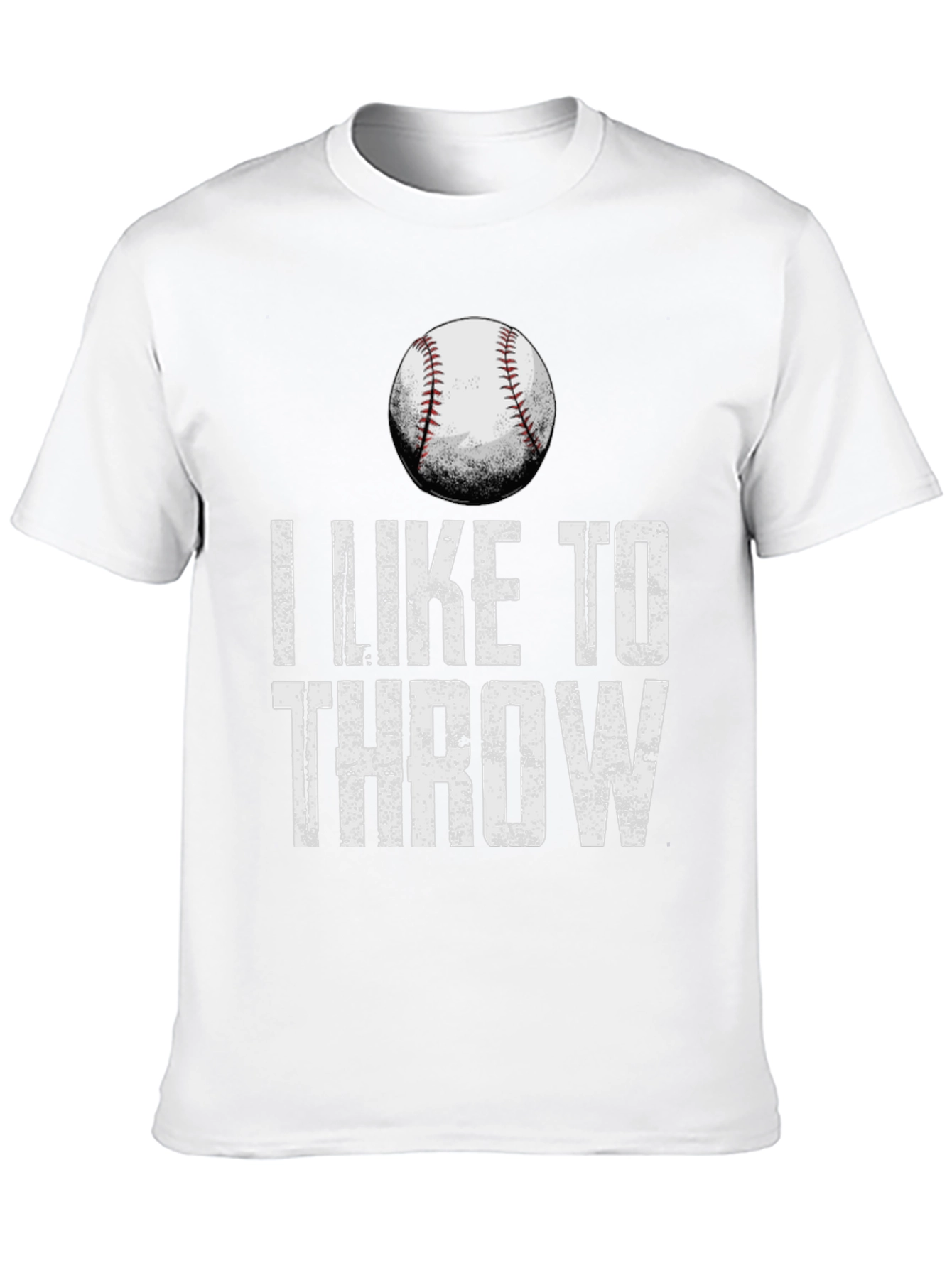 Black I Like to Throw Baseball Graphic Tee view 10