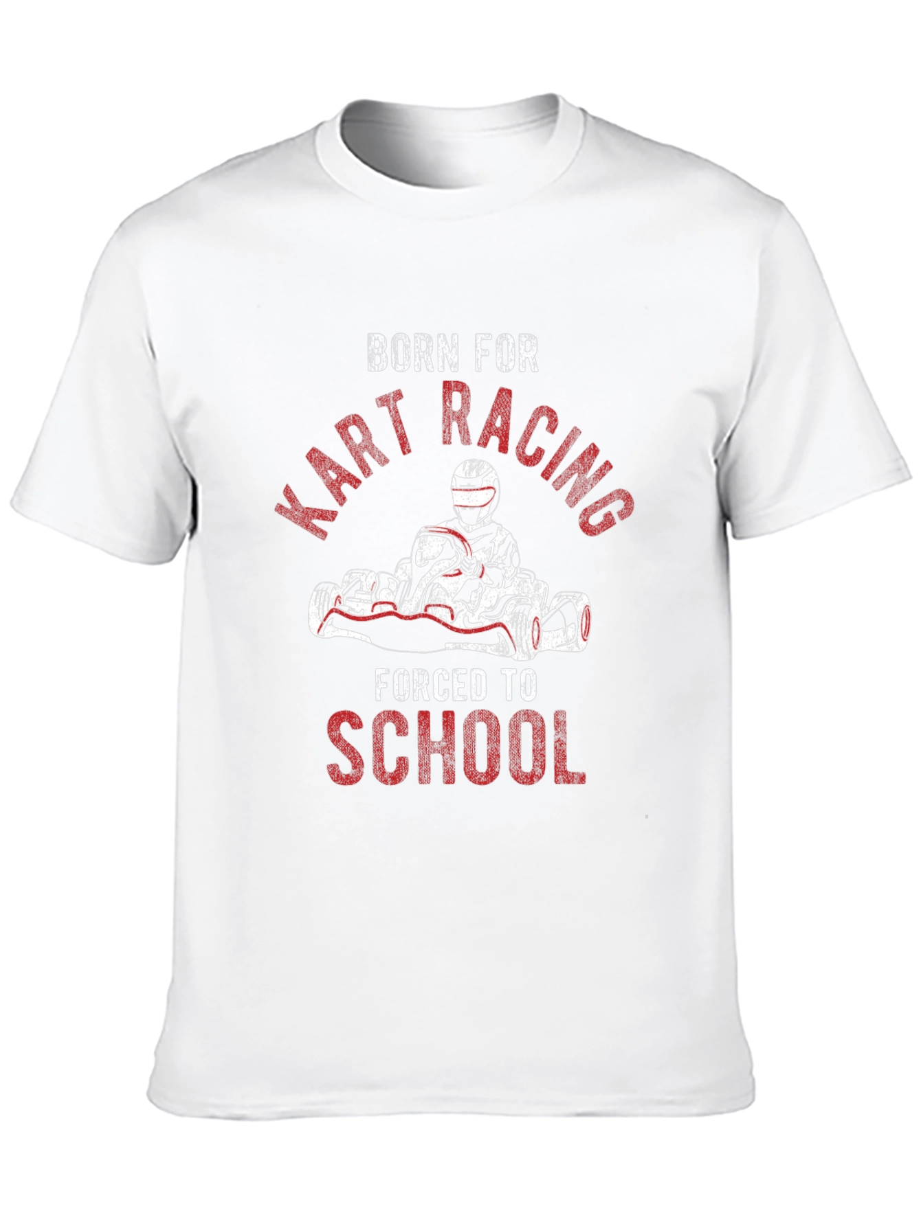 Black Born for Kart Racing T-Shirt - Motorsports Passion view 10