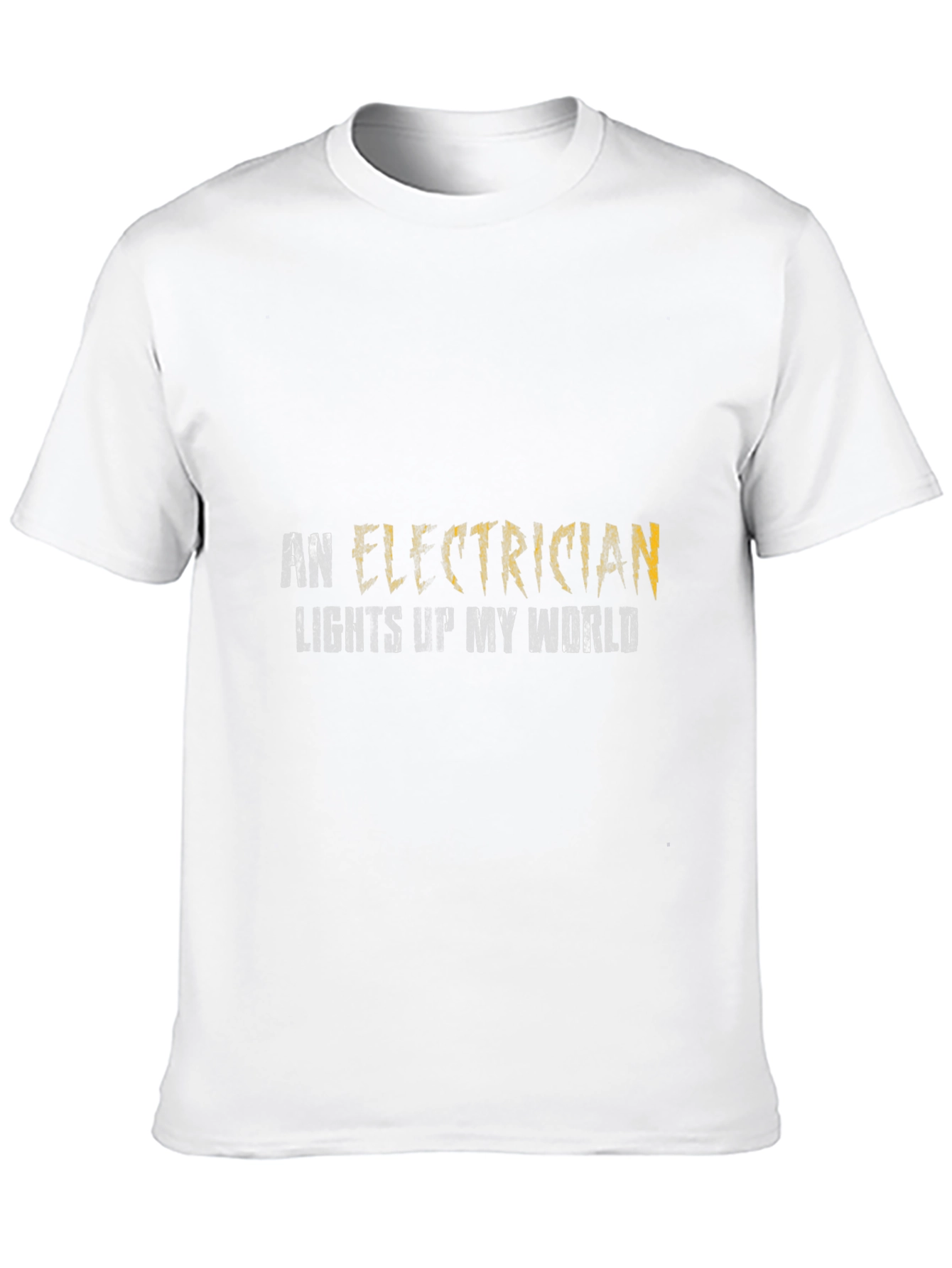 Black Electrician Lights Up My World T-Shirt view 10