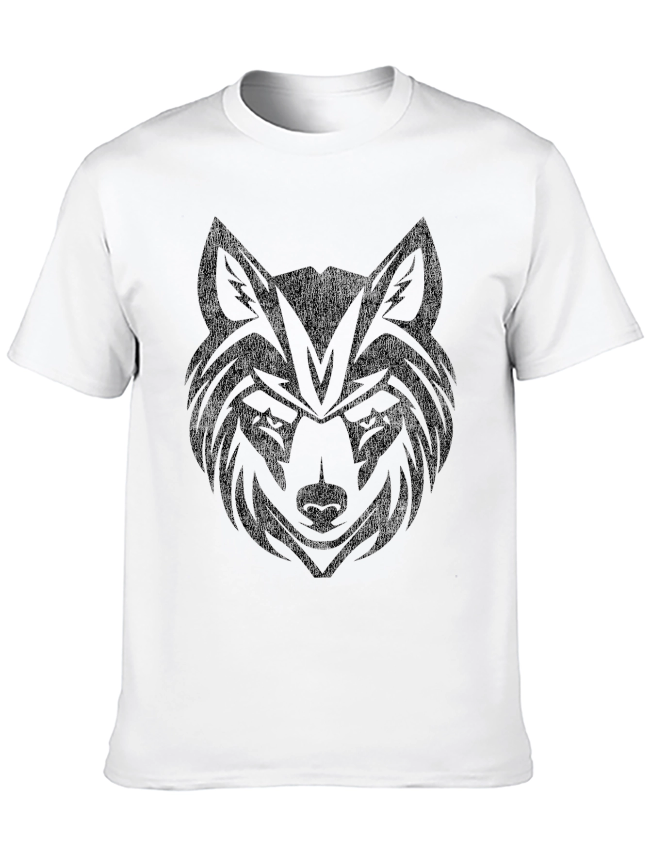 Black Wolf Graphic Black T-Shirt view 10