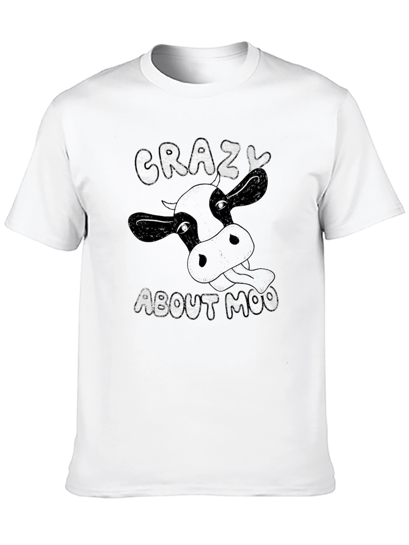 Black Crazy About Moo Black T-Shirt view 10