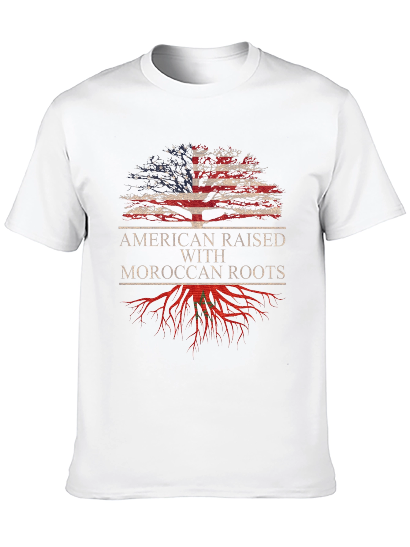 Black American Raised Moroccan Roots T-Shirt view 10
