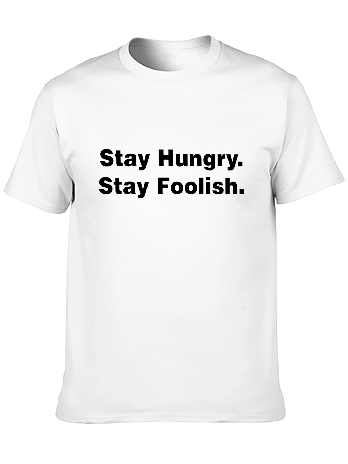 Black Stay Hungry Stay Foolish Black T-Shirt view 10