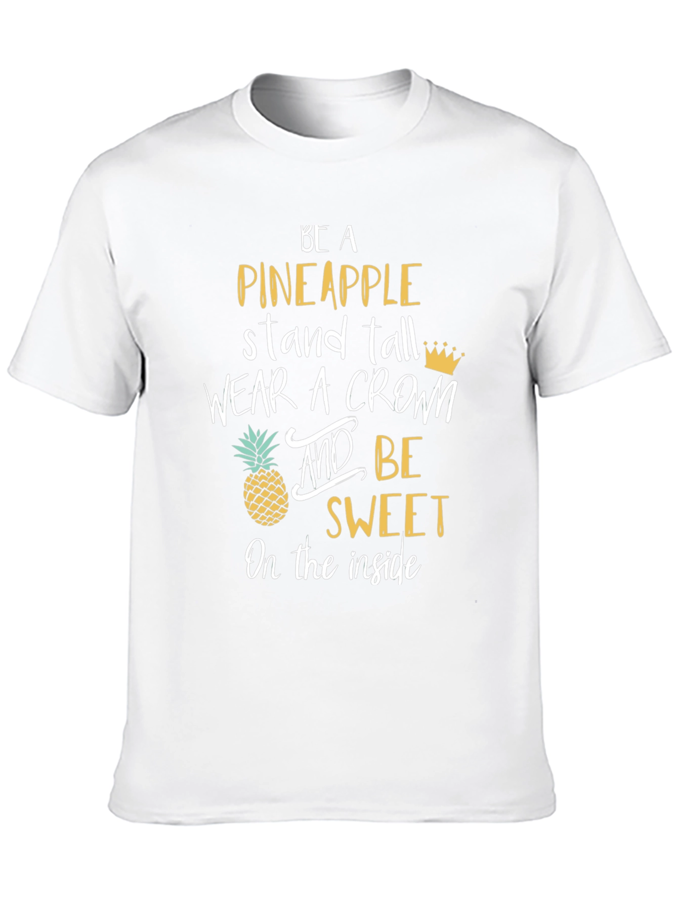 Black Be a Pineapple Graphic Tee - Stand Tall view 10