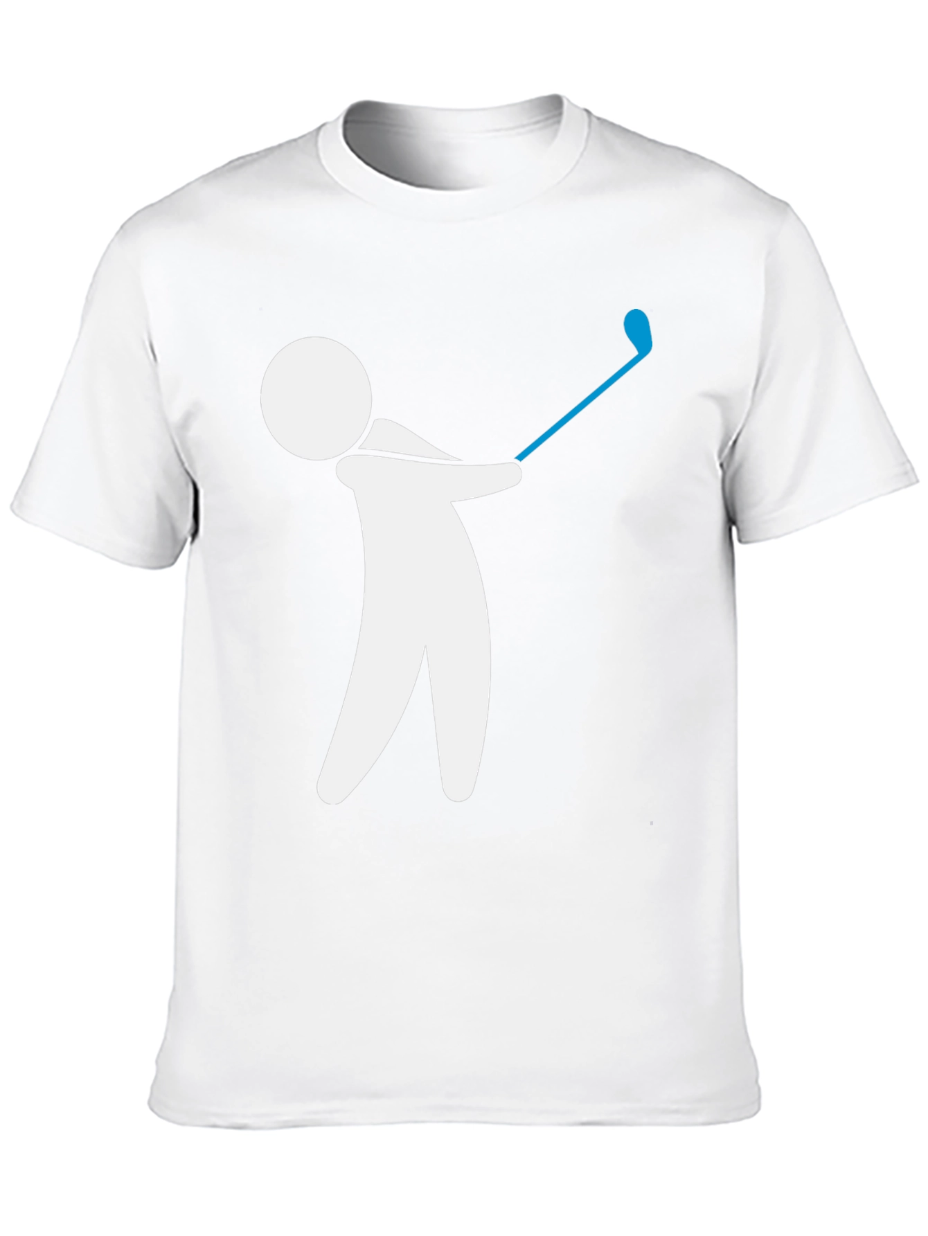 Black Golf Swing Graphic Tee - Black Cotton T-Shirt view 10