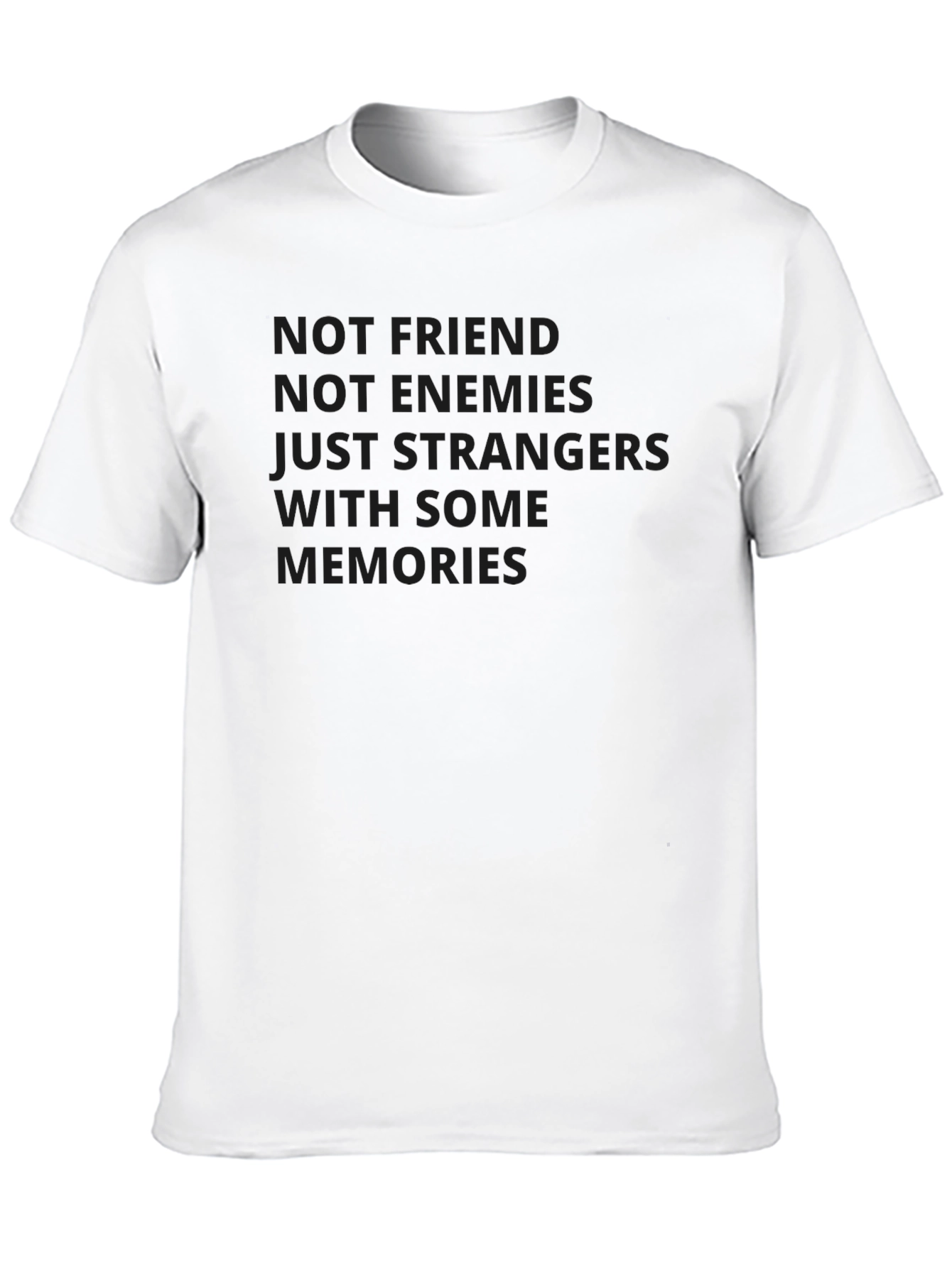 Black Not Friends T-Shirt view 10