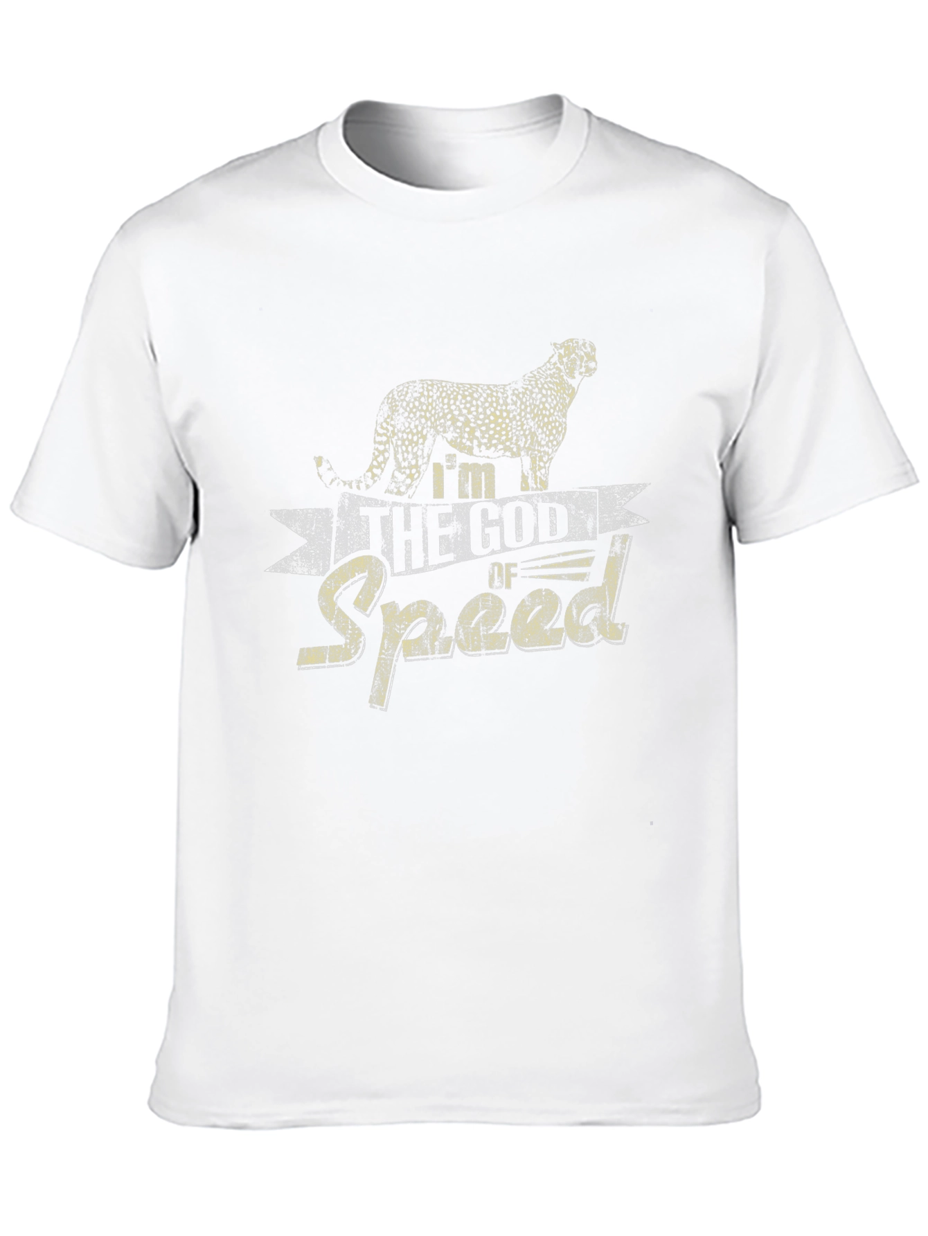 Black I'm the God of Speed Cheetah Graphic Tee view 10