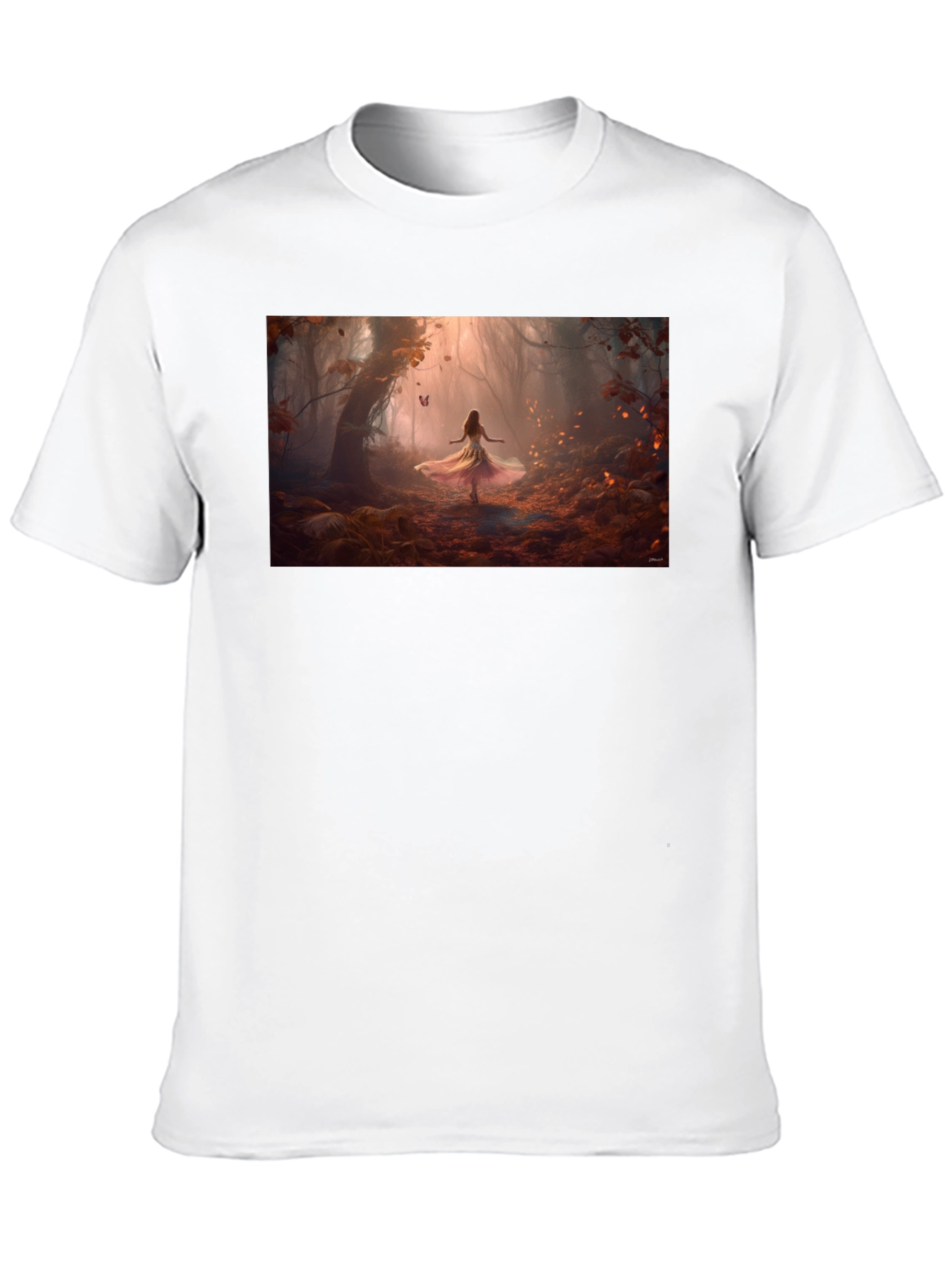 Black Enchanted Forest T-Shirt view 10