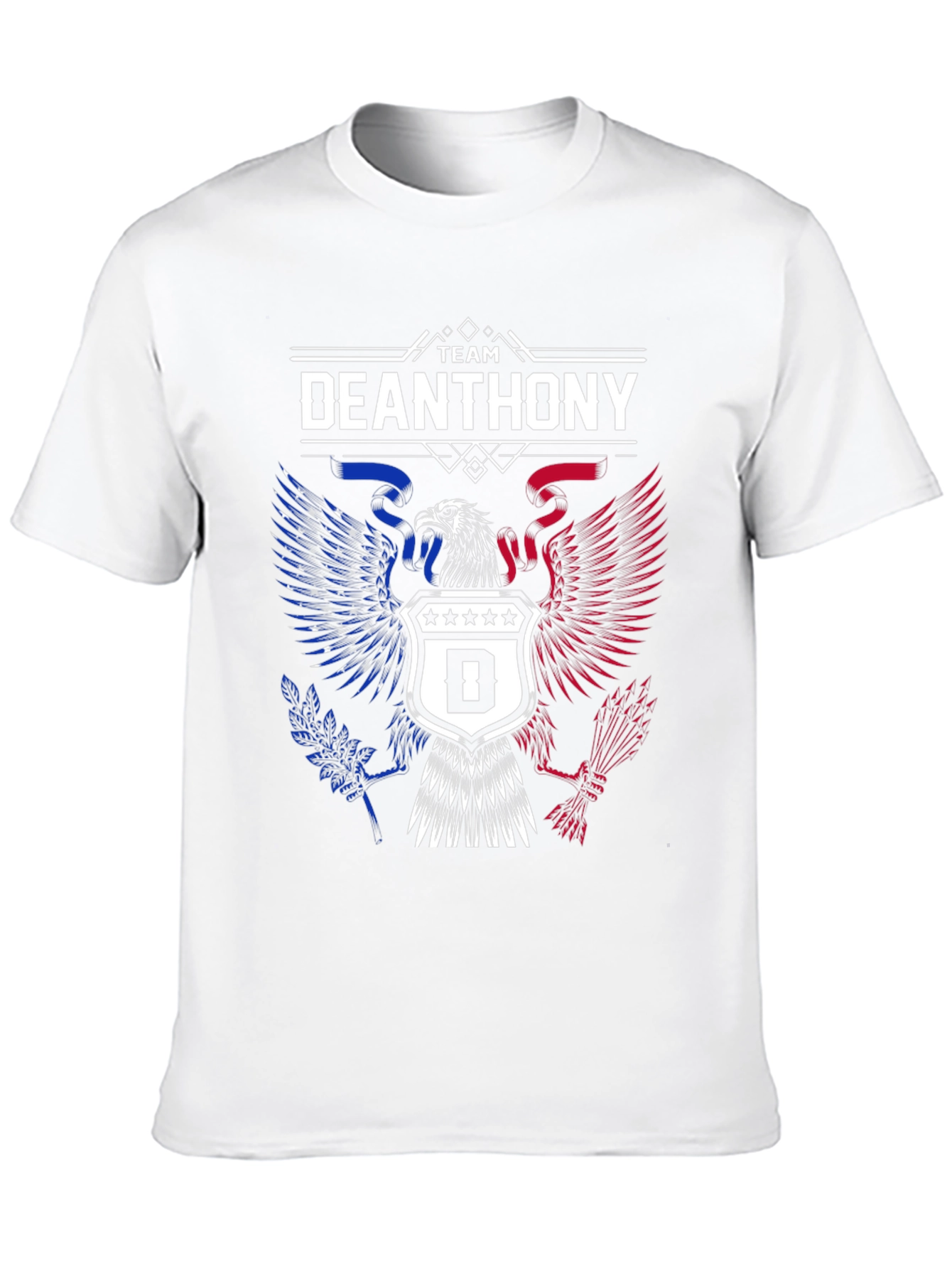 Black Team Deanthony Eagle Graphic Tee - Patriotic T-Shirt view 10