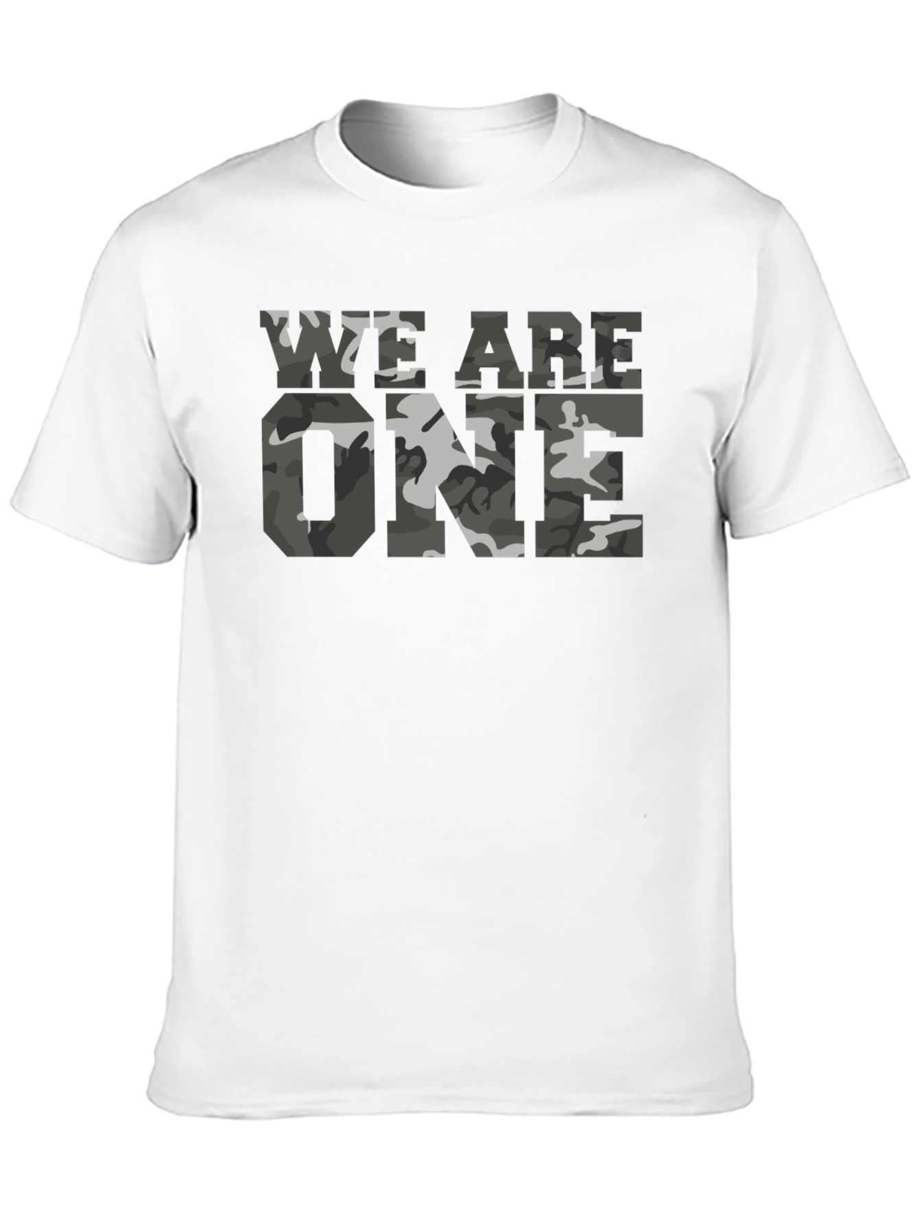 Black We Are One Camo Print T-Shirt - Black view 10