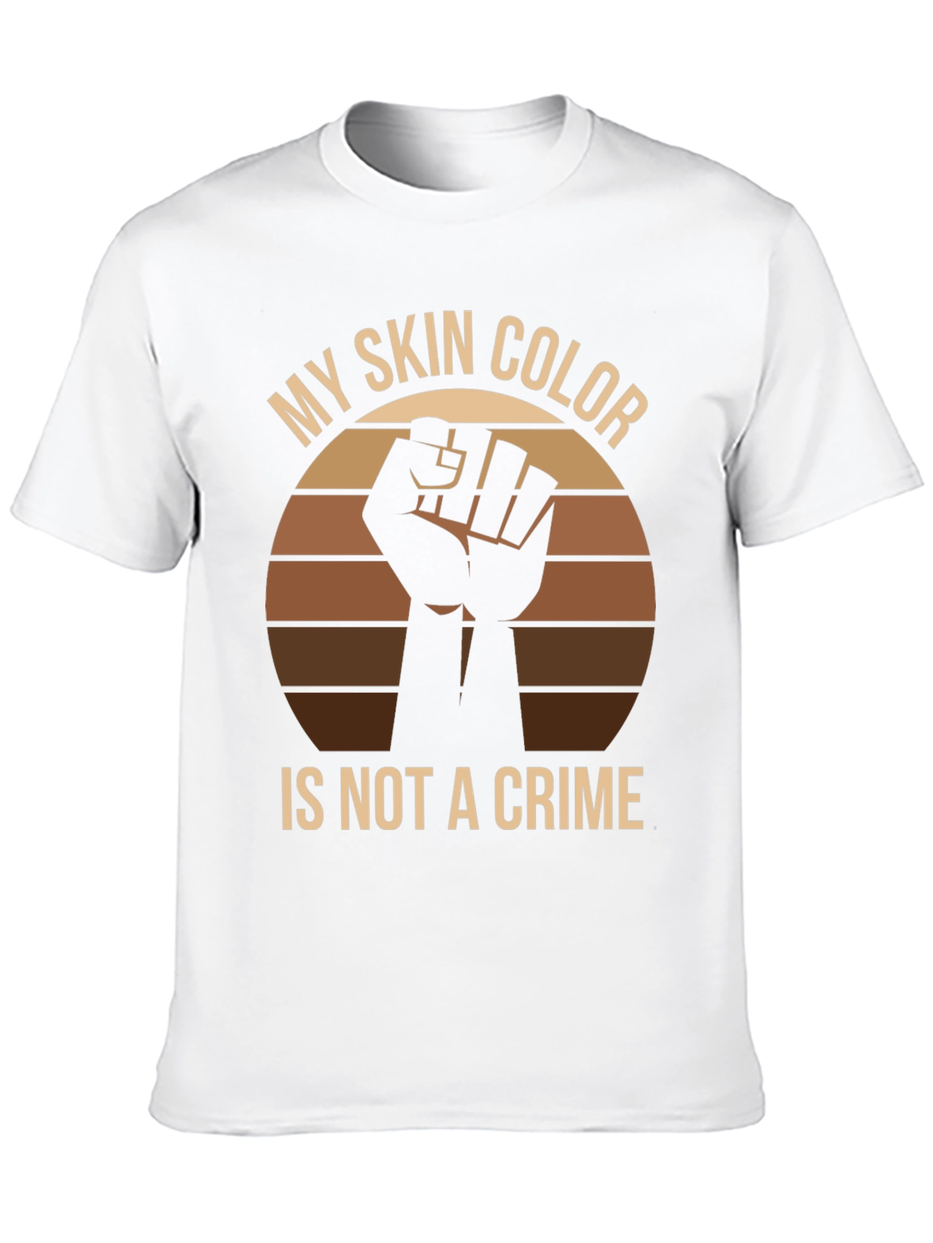 Black My Skin Color Is Not a Crime T-Shirt view 10
