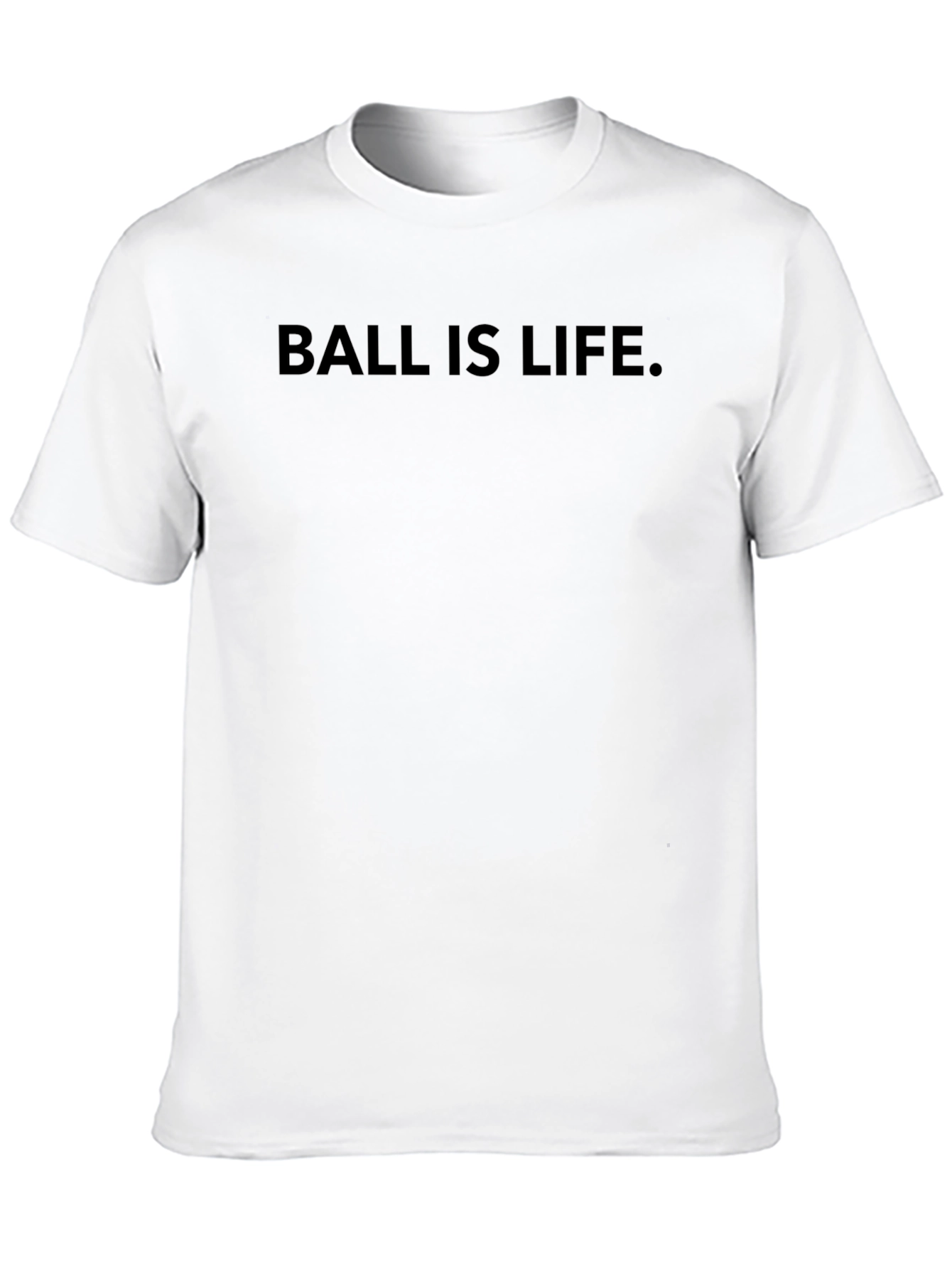 Black Ball is Life T-Shirt - Black Crew Neck Tee for Basketball Fans view 10