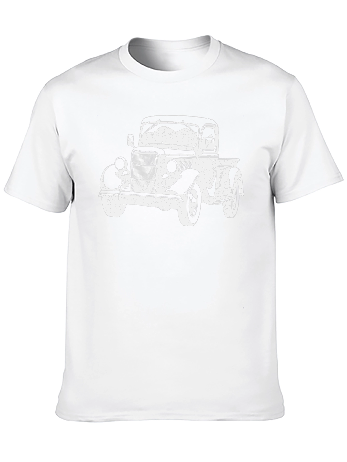 Black Vintage Truck Graphic T-Shirt - Classic Style view 10