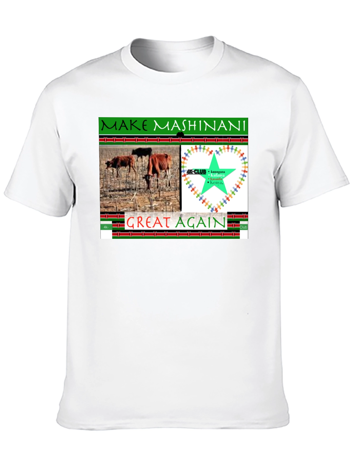 Black Make Mashinani Great Again Graphic Tee view 10