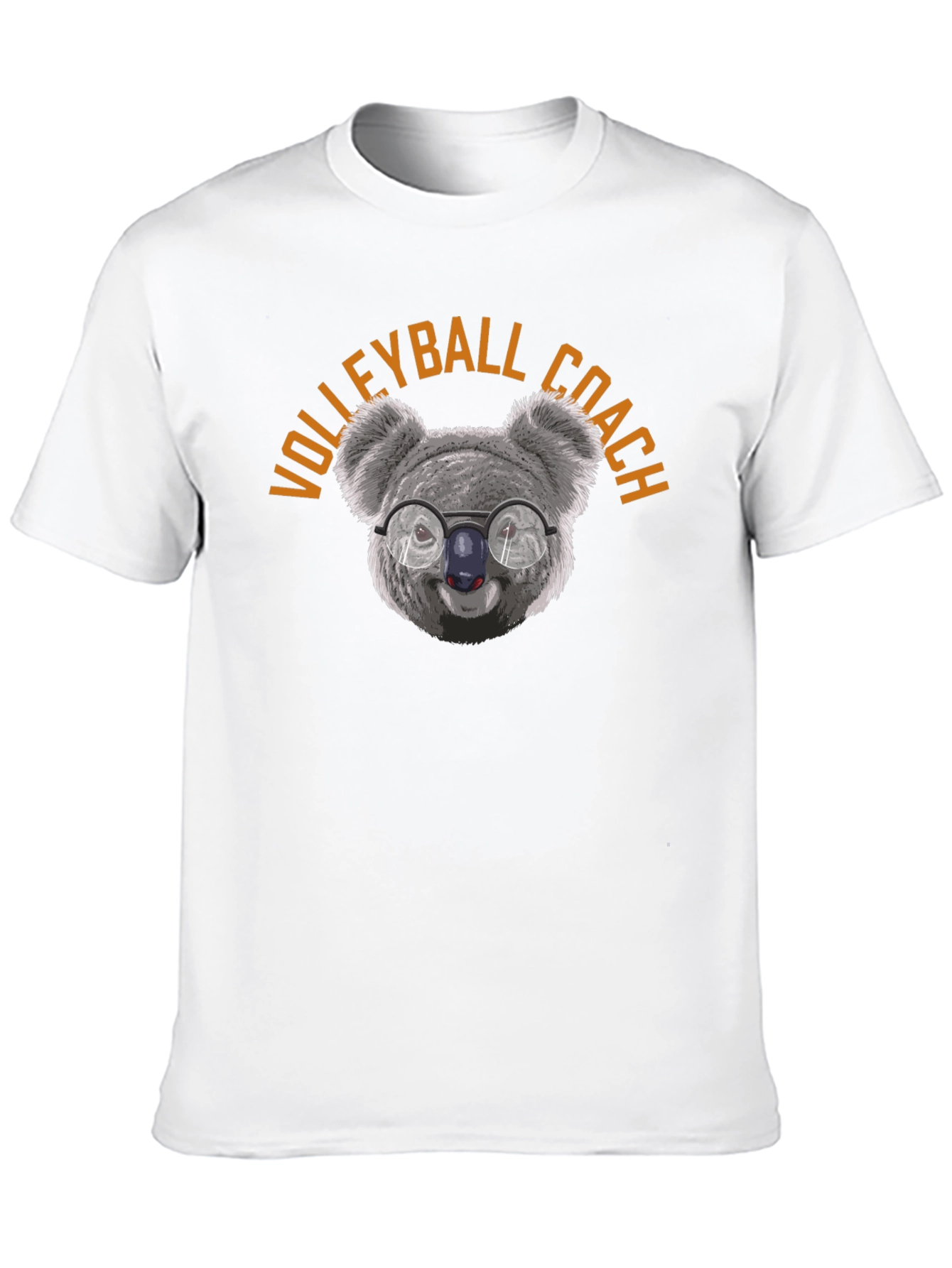 Black Volleyball Coach Koala T-Shirt view 10