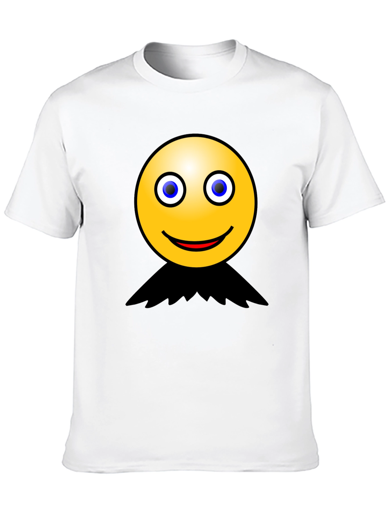 Black Smiley Face Graphic Black T-Shirt view 10