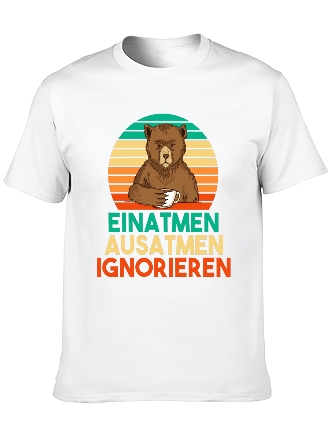 Black Bear Coffee T-Shirt - Einatmen Ausatmen Ignorieren view 10