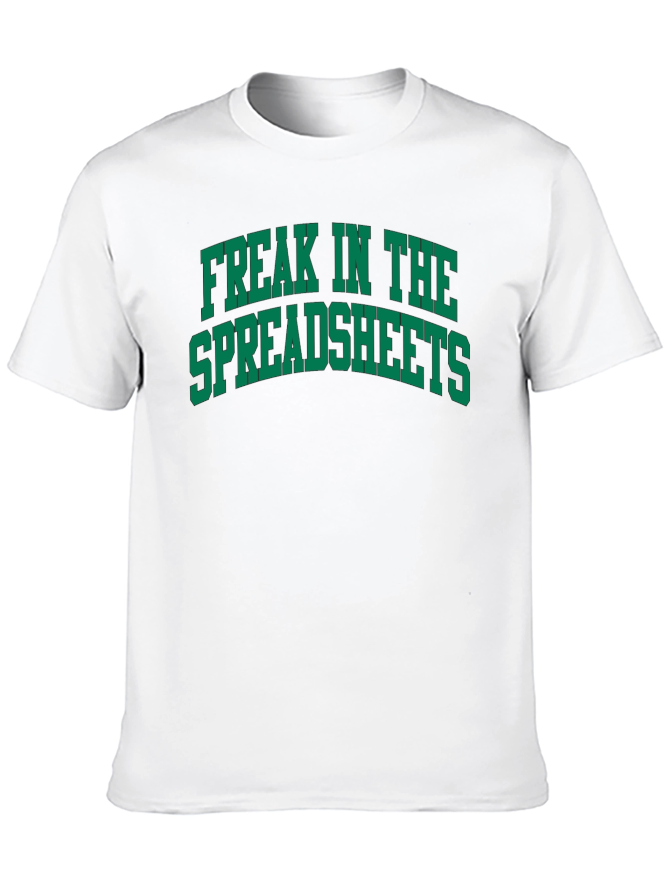 Black Freak in the Spreadsheets T-Shirt view 10