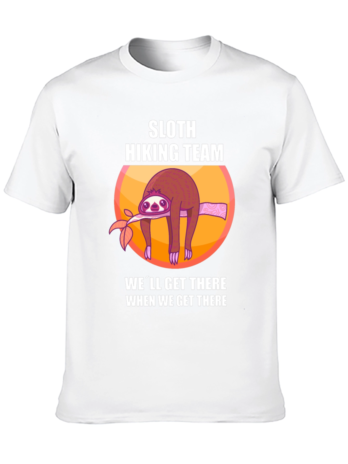 Black Sloth Hiking Team Graphic T-Shirt view 10