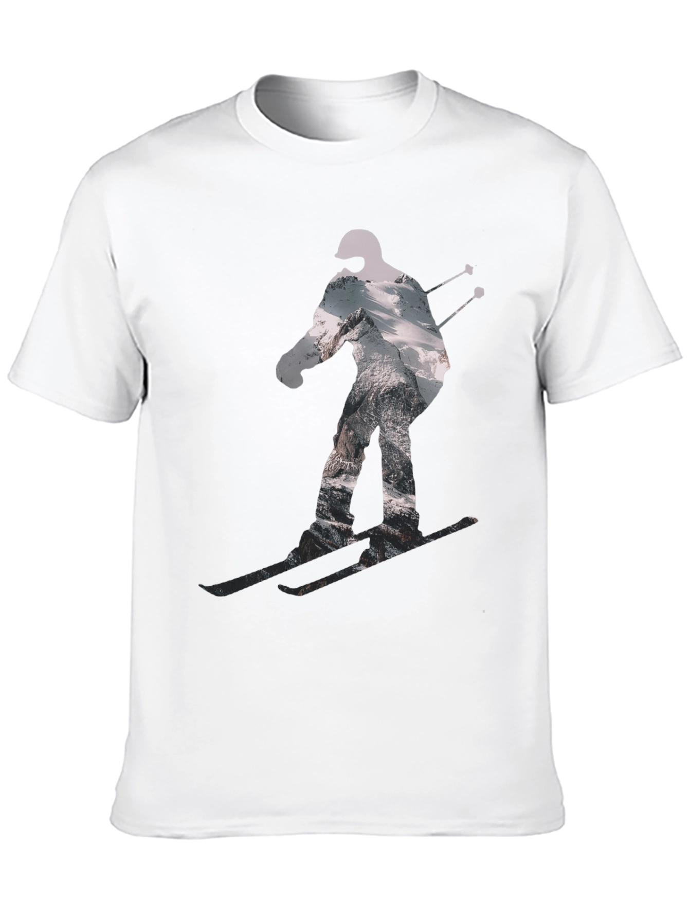 Black Skier Graphic Tee - Black T-Shirt view 10