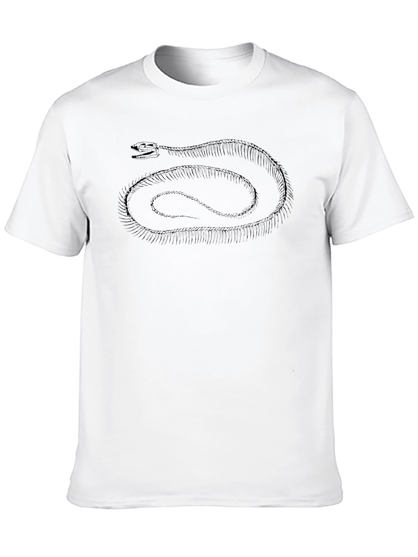 Black Snake Skeleton Graphic Tee - Black view 10