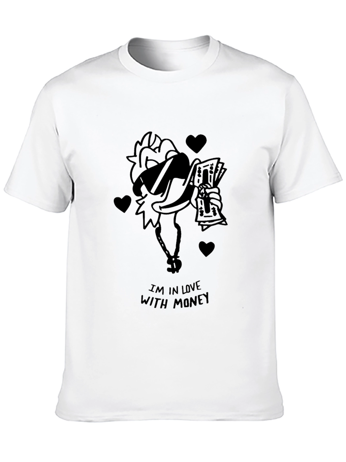 Black Funny Money Chicken Graphic T-Shirt view 10