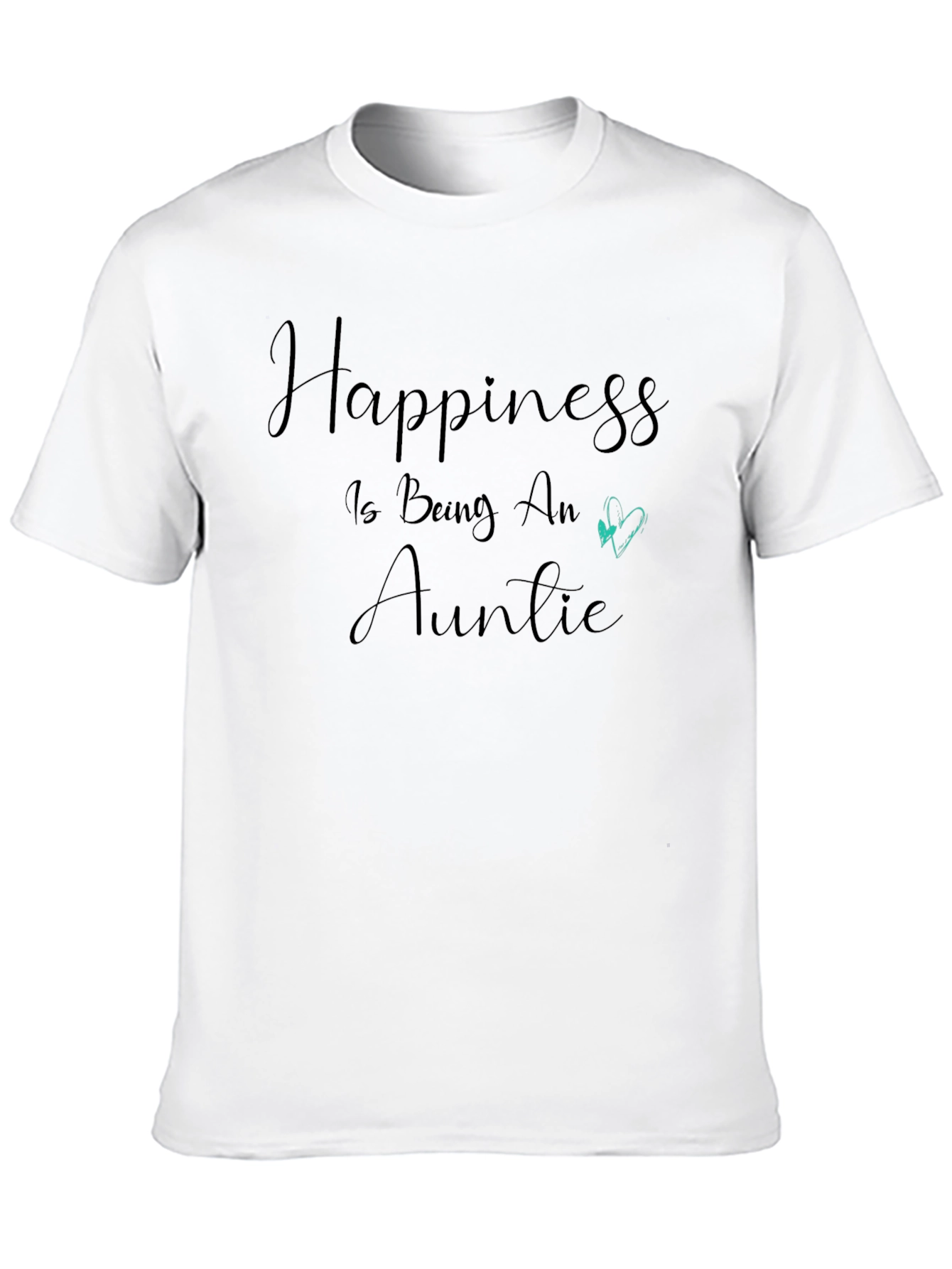 Black Happiness Is Being An Auntie Black T-Shirt view 10