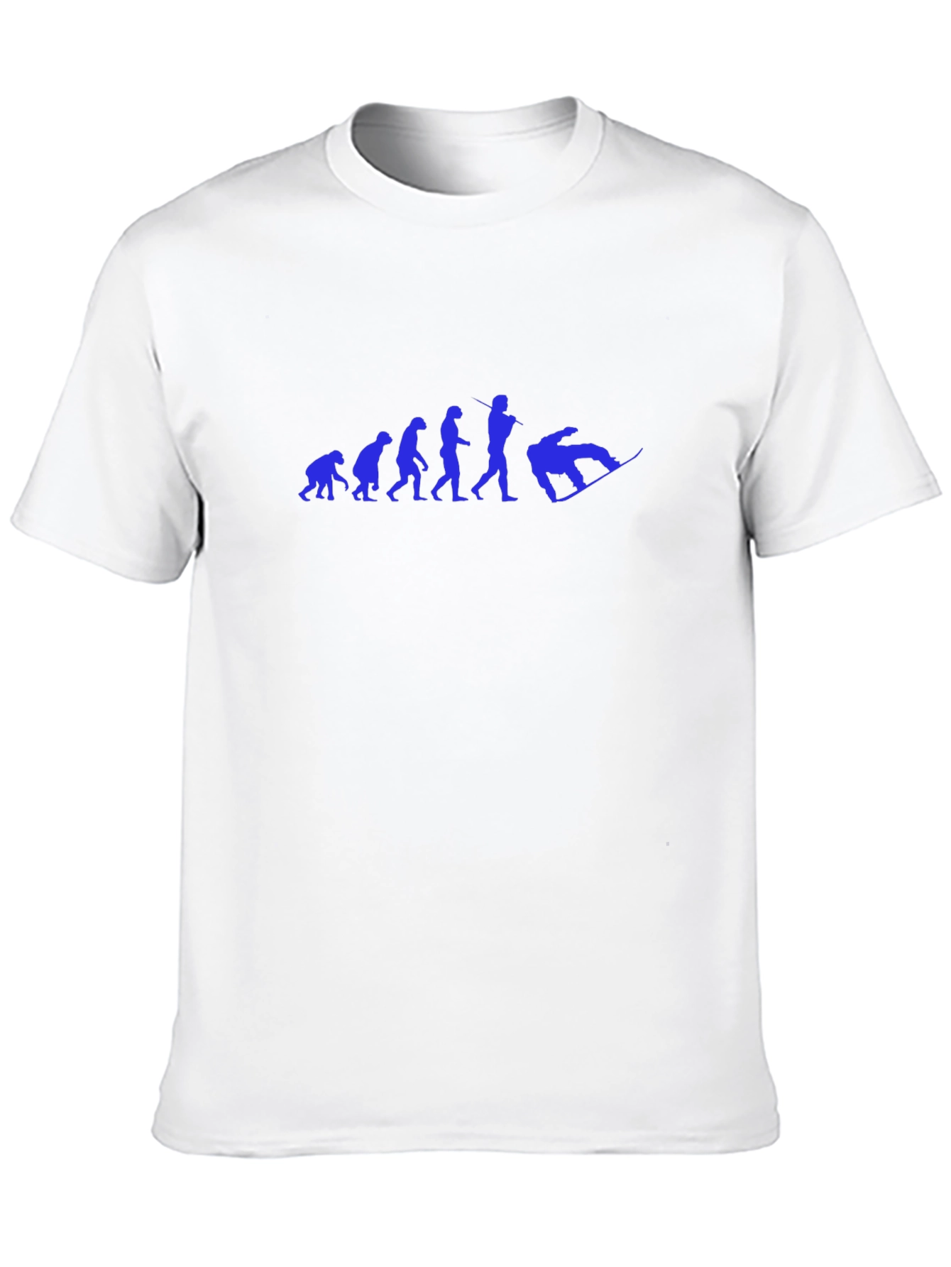Black Evolution of Snowboarding Graphic T-Shirt view 10
