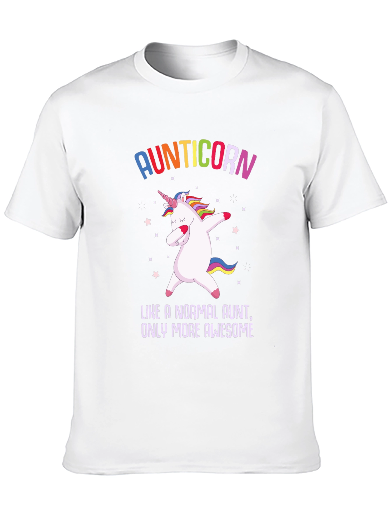 Black Aunticorn T-Shirt - Awesome Aunt Gift view 10