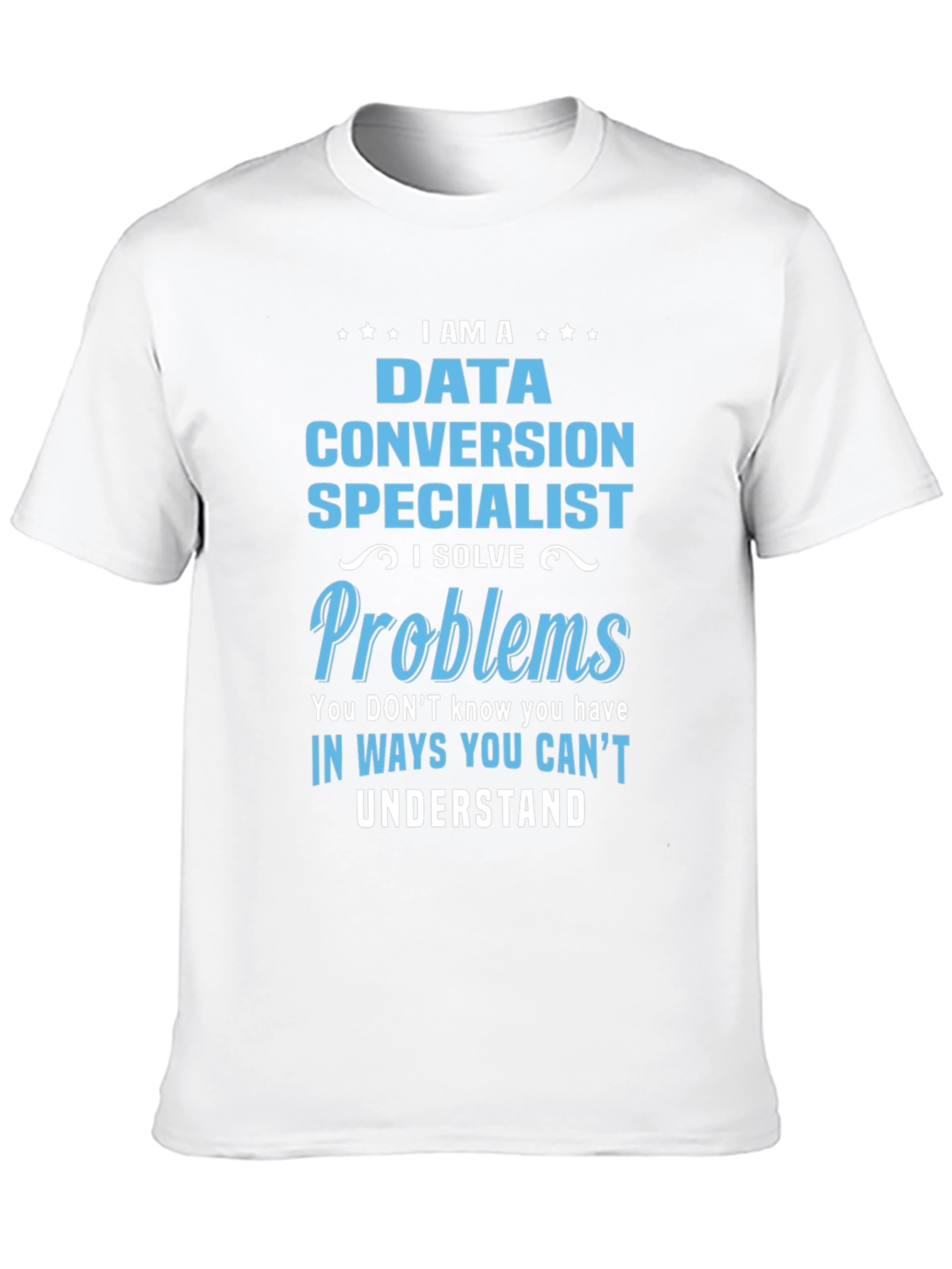 Black Data Conversion Specialist Novelty T-Shirt view 10
